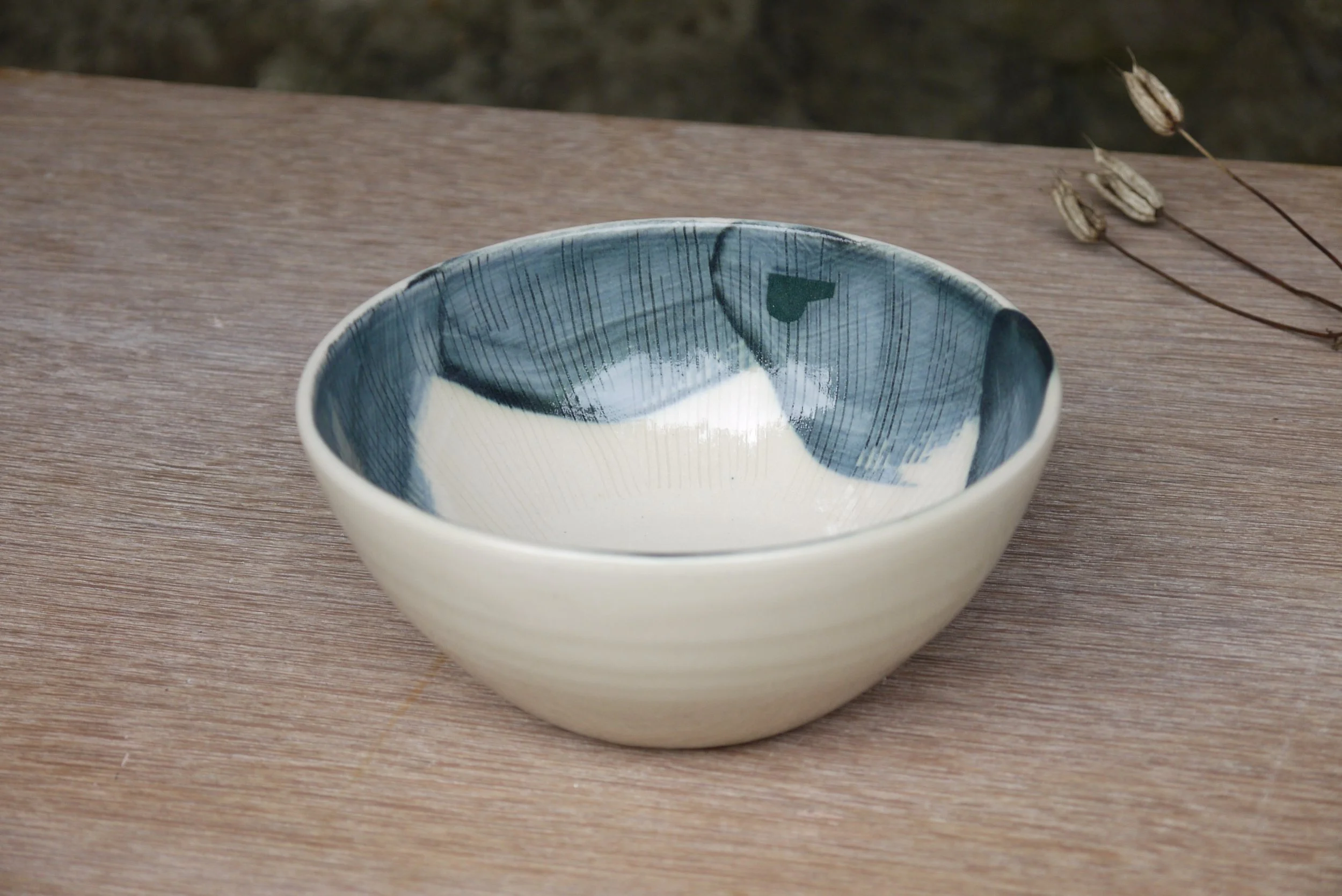 Bridget Timoney handmade stoneware breakfast bowl 2c.JPG