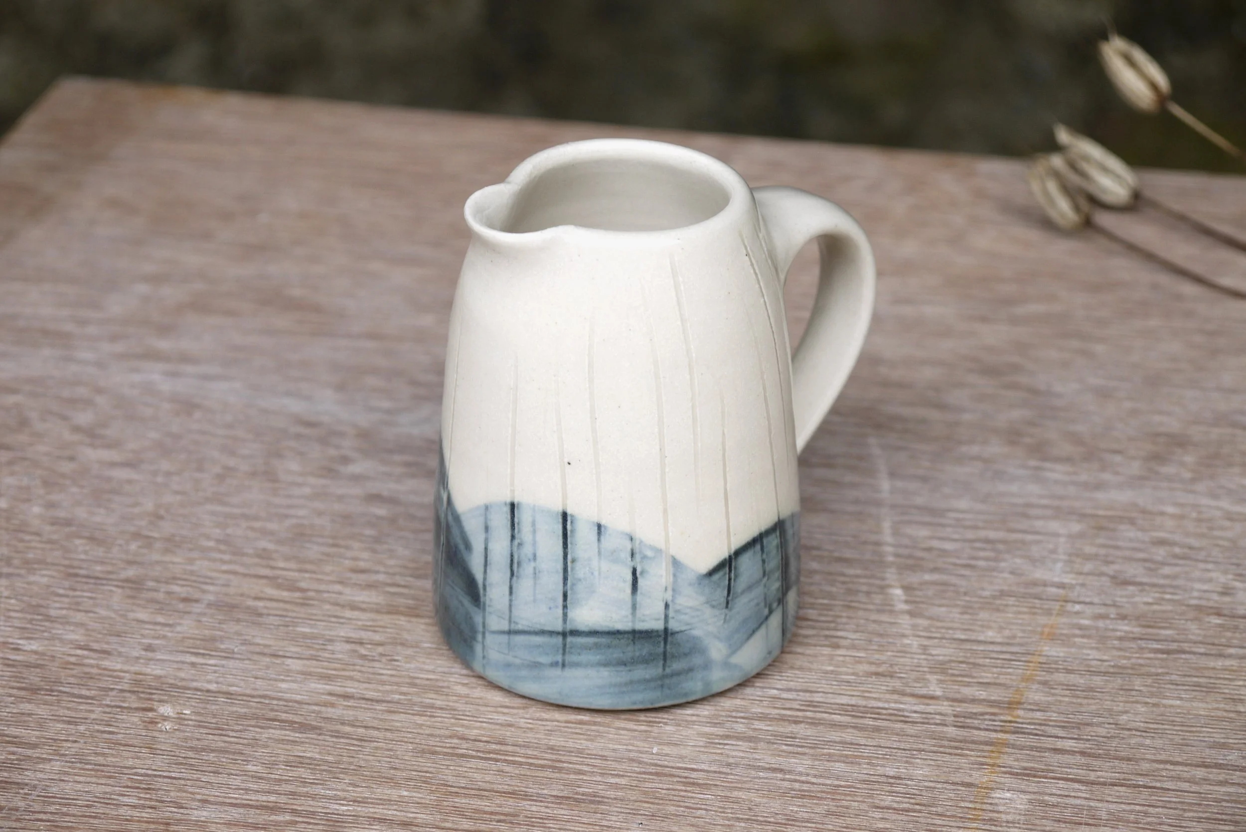 Bridget Timoney handade stoneware fields creamer jug 4b.JPG