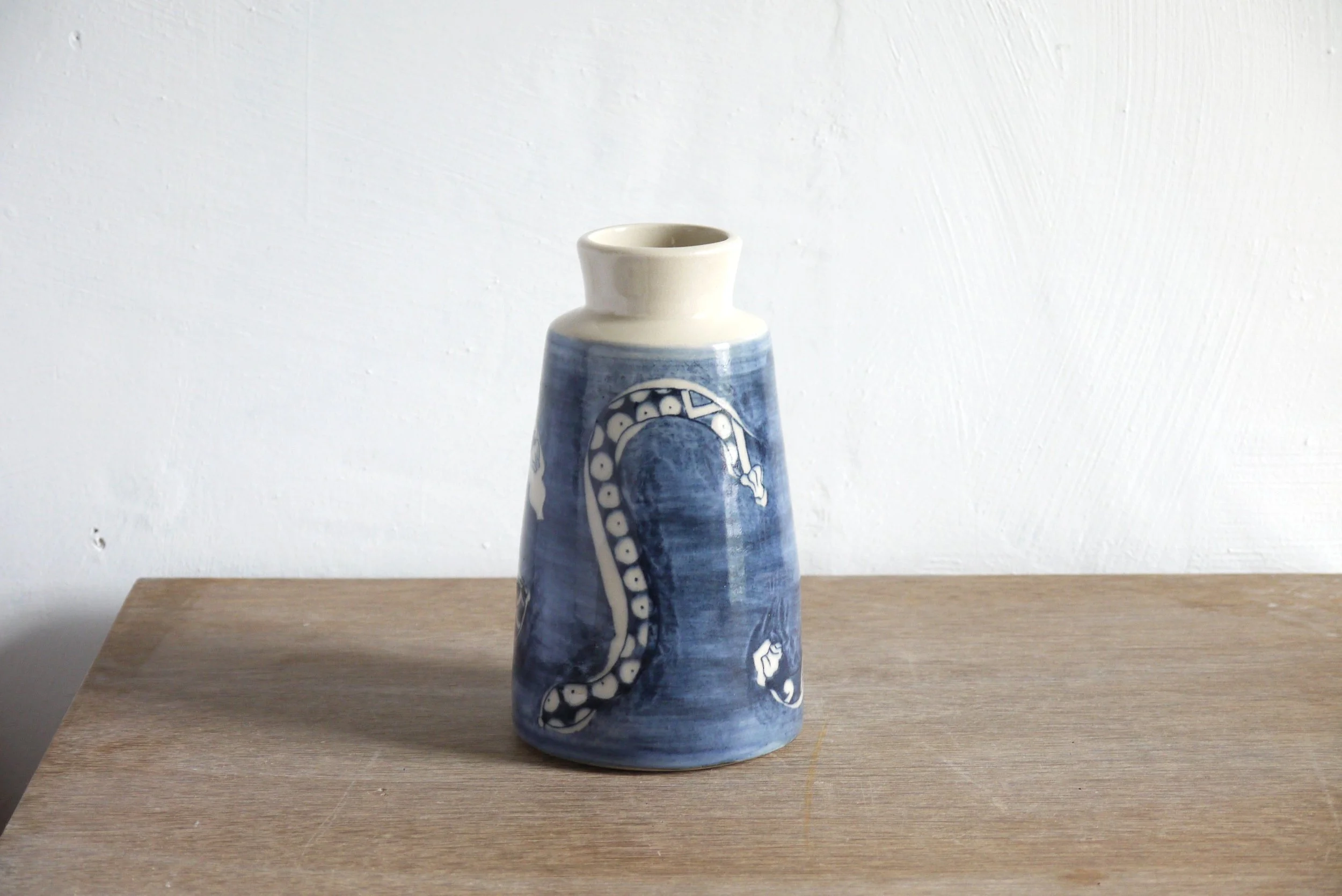 Bridget Timoney willow vegetable vase courgettes c.JPG