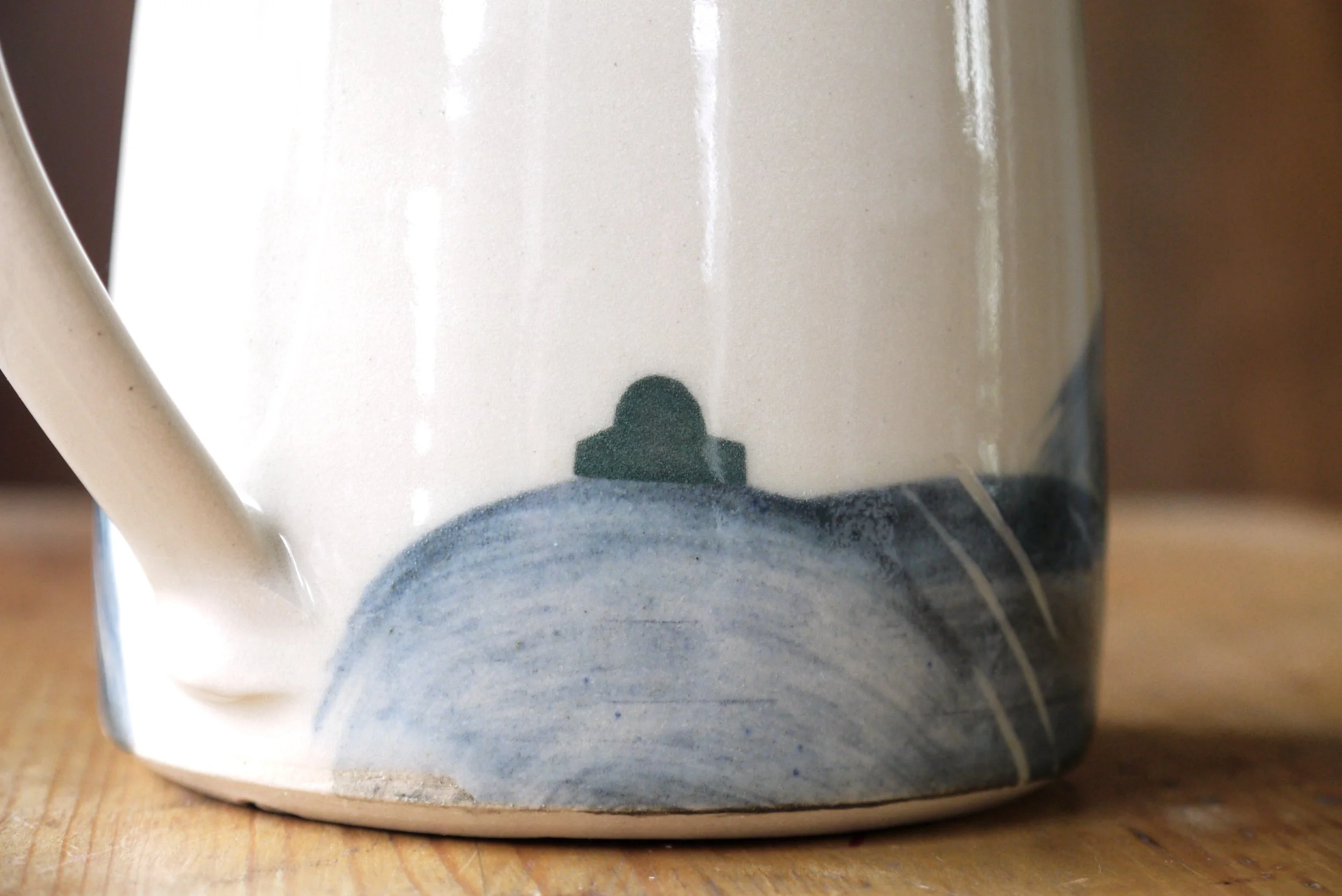 Bridget Timoney blue and white ceramic pint jug 1e.JPG