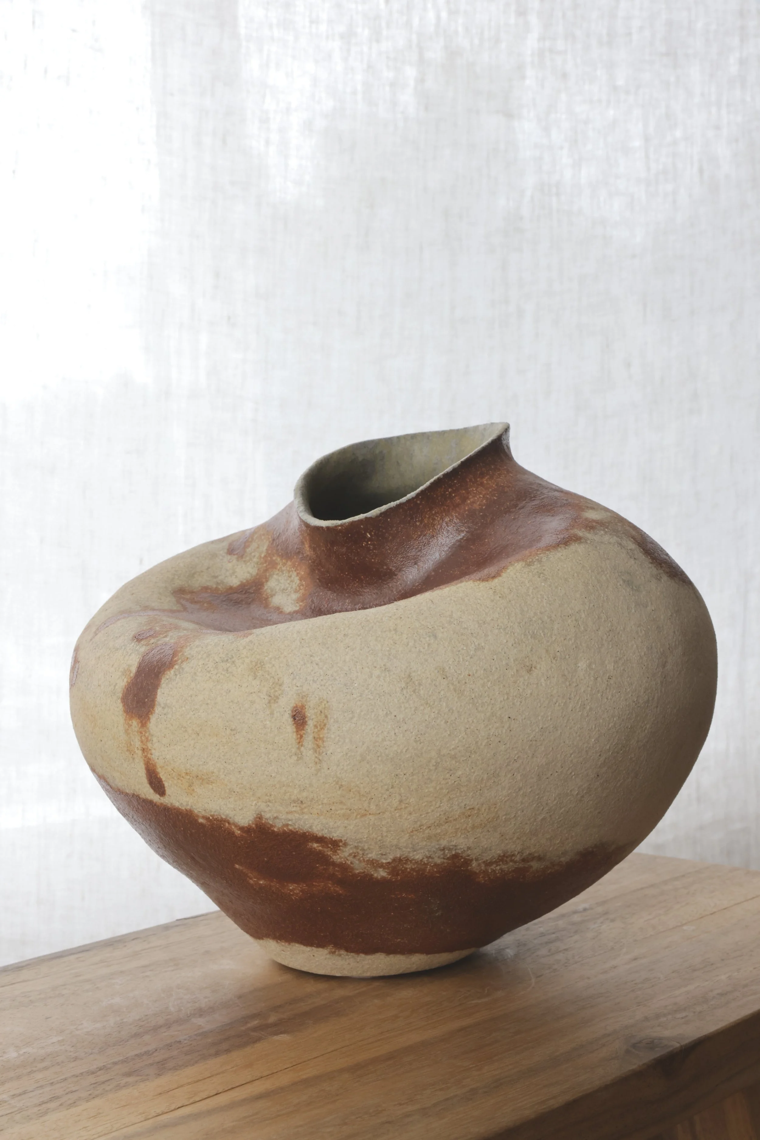 Vessel no. 4 -
H: 10"
W: 11"
D: 11"