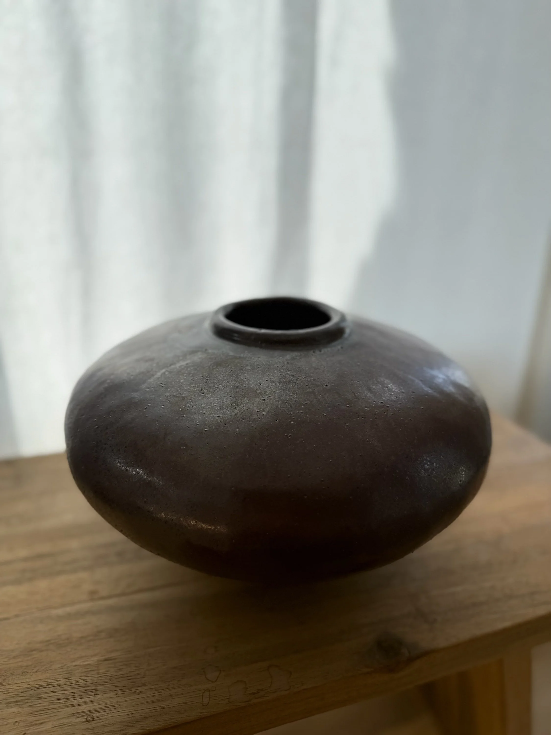 SOLD - Vessel no. 23 - 
H: 5"
W: 11.5" 
D: 11.5"