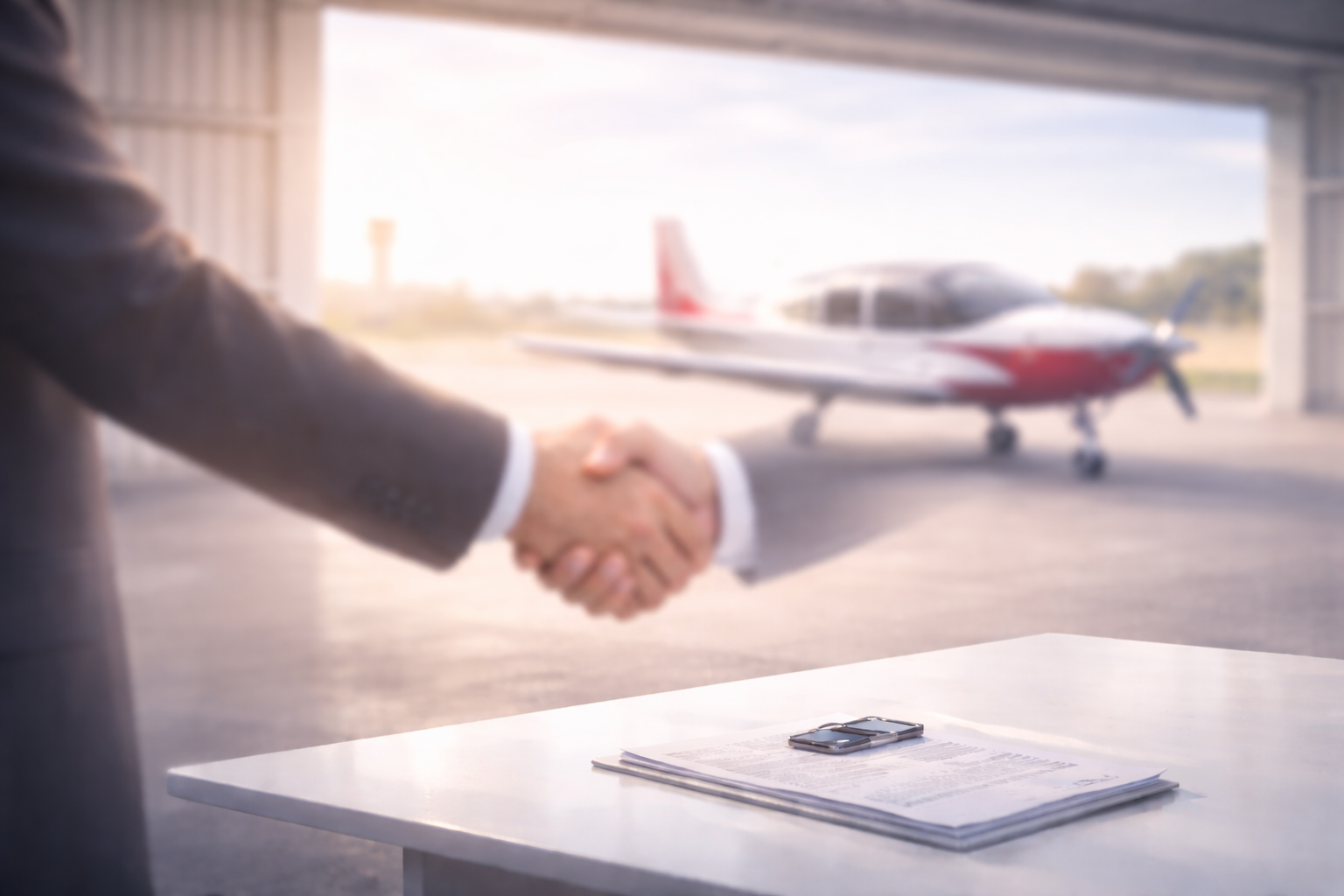 An- un Verkauf von Flugzeugen Bild