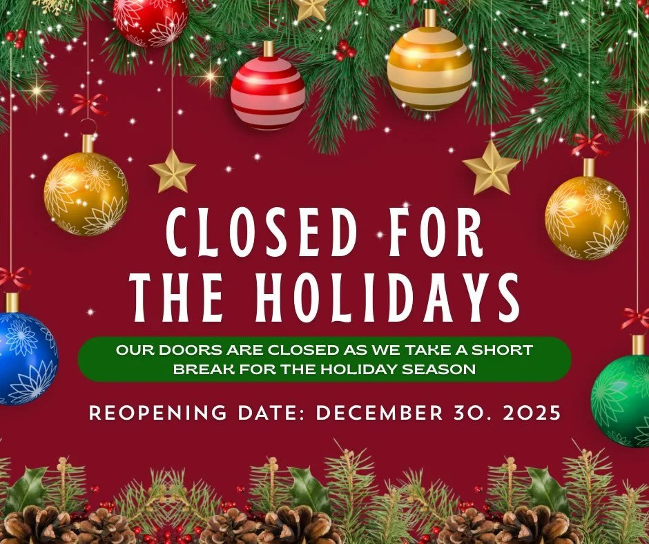 🎄 Holiday Closure Announcement 🎄

Our studio will be closed for the holidays as we take time to rest, reset, and soak in the season with loved ones.
✨ Classes will resume on December 30th ✨

Thank you for an incredible year of movement, growth, and
