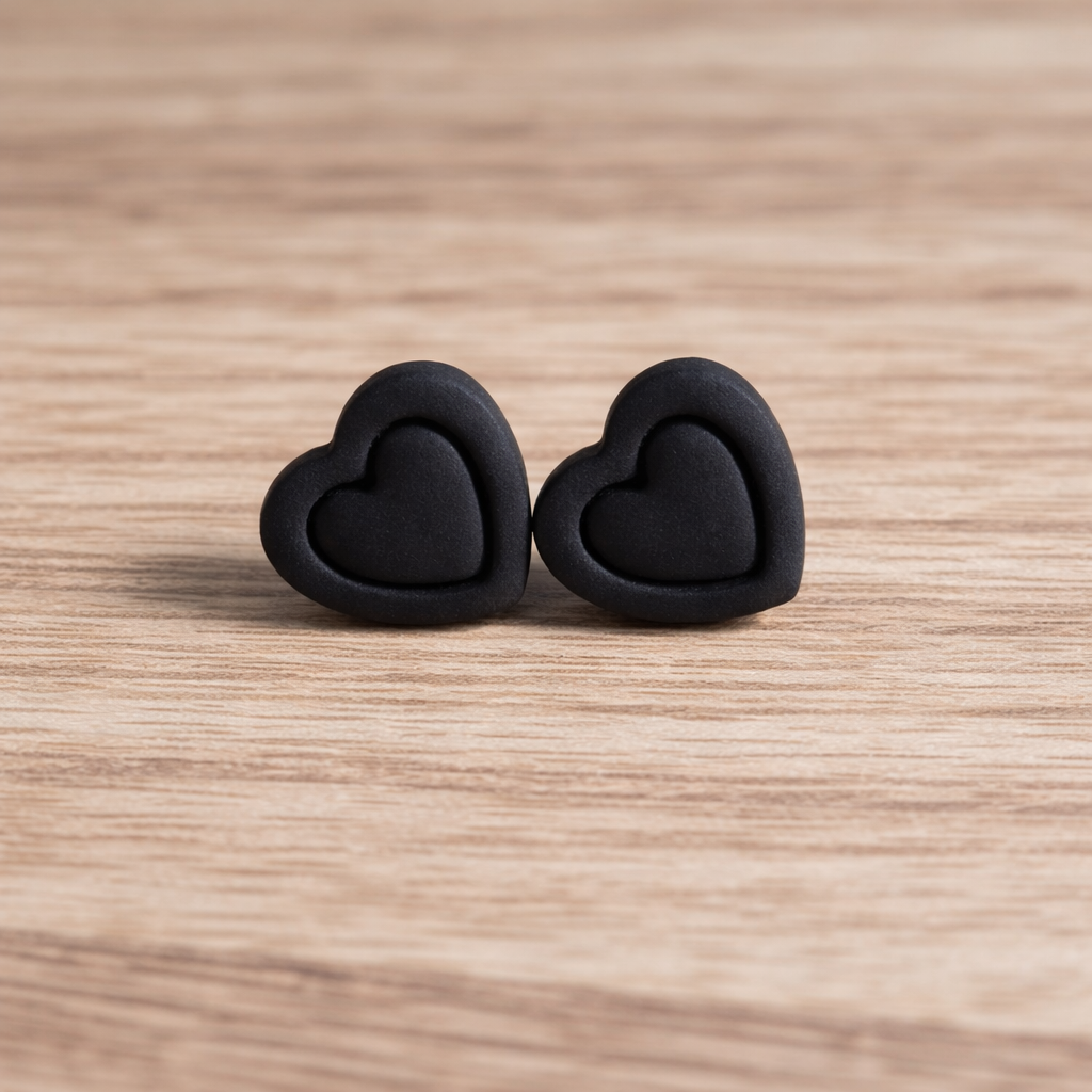 Double Take Heart Studs
