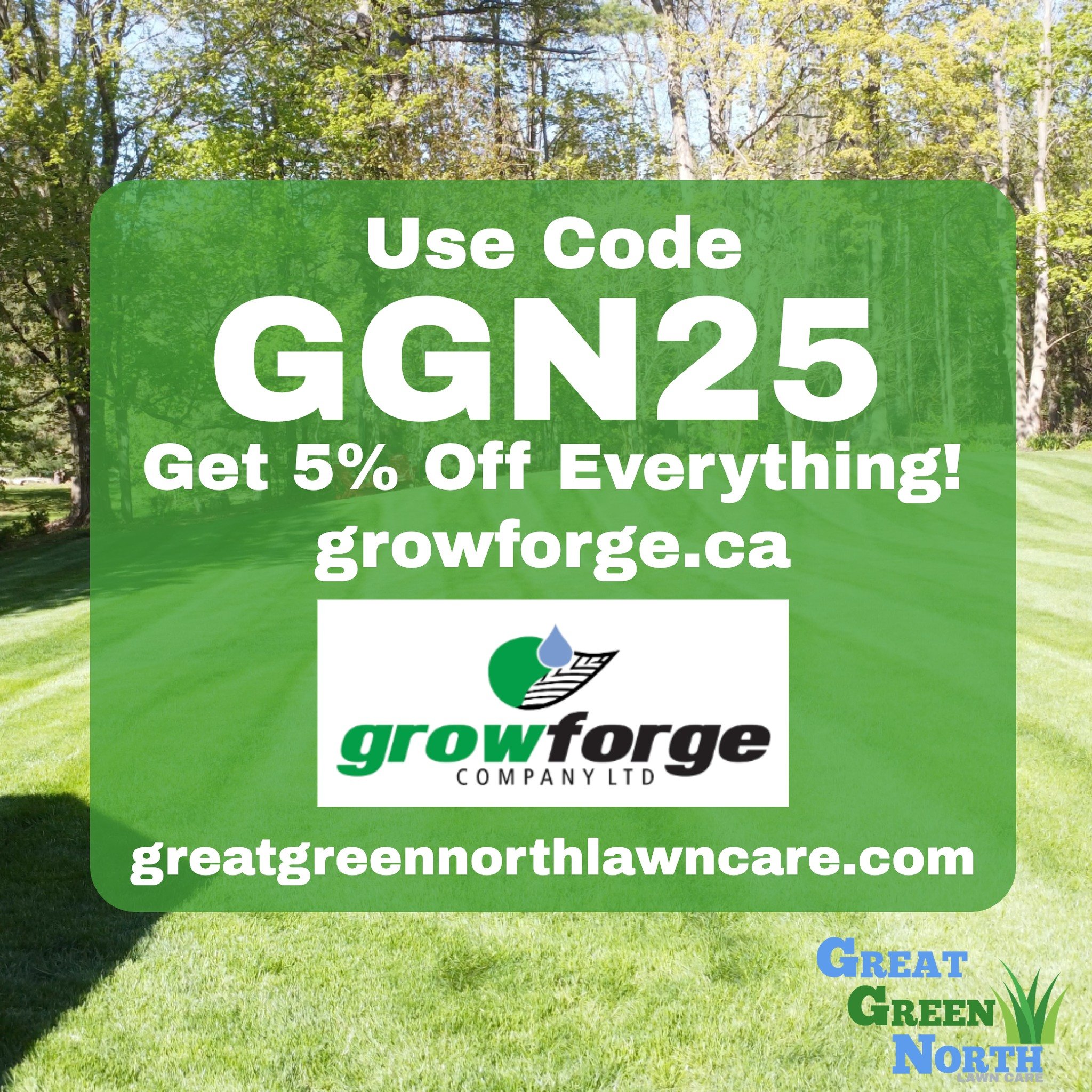 Are you looking for some great CANADIAN lawn care products. Weather its grass seed, granular or liquid fertilizer! @growforge has you covered! In partnership with @growforge we are offering 5% off at checkout if you use CODE: GGN25 at www.growforge.c