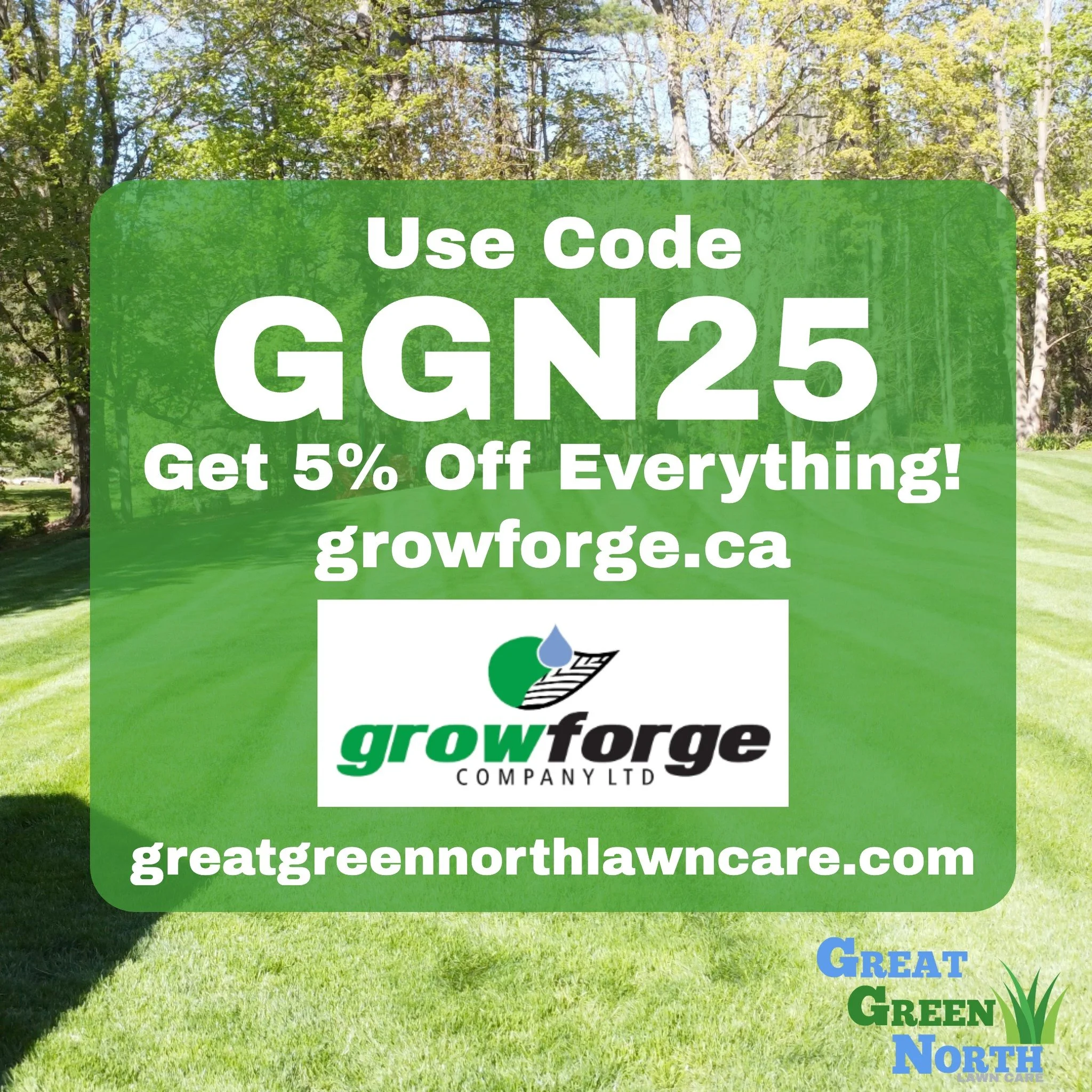 Are you looking for some great CANADIAN lawn care products. Weather its grass seed, granular or liquid fertilizer! @growforge has you covered! In partnership with @growforge we are offering 5% off at checkout if you use CODE: GGN25 at www.growforge.c