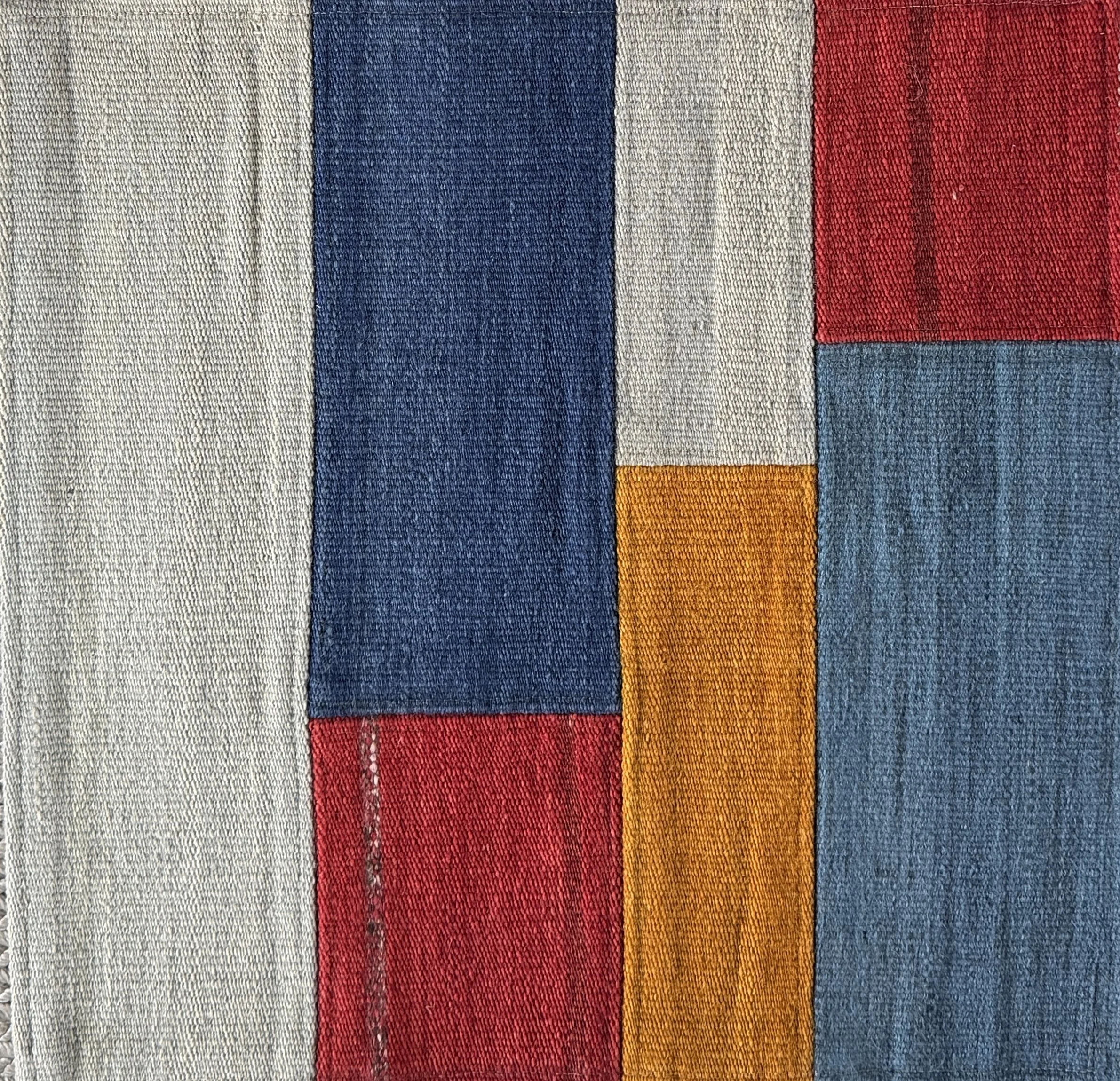 JVW26012 Wool Patchwork Kilim