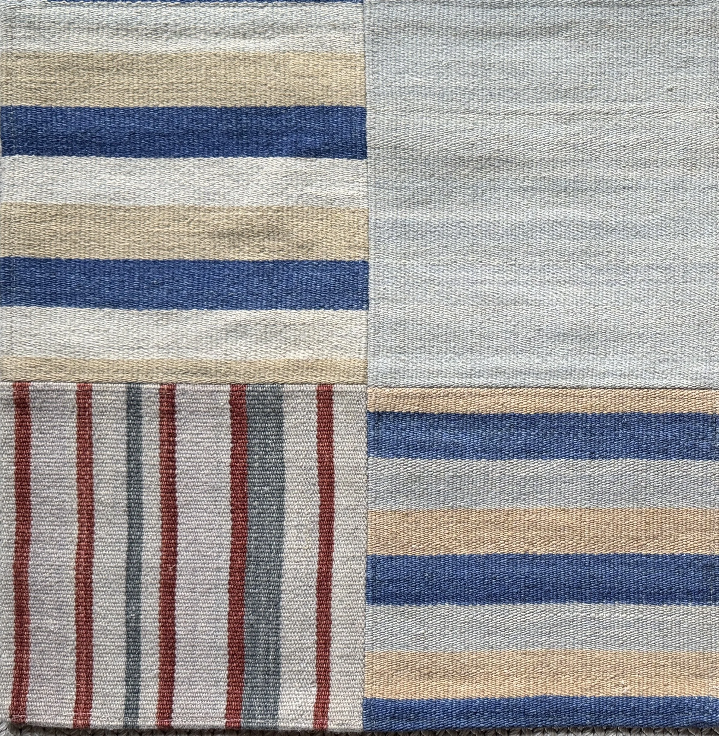 JVW26013 Wool Patchwork Kilim