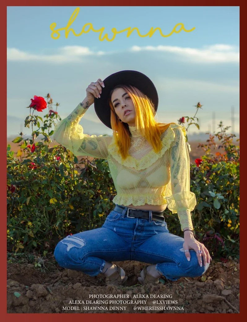 Shawnna Denny for Myssfit magazine - issue #11 "The Floral Issue"