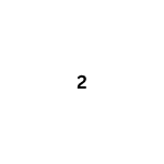 A white billiard ball with the number 2 on it.