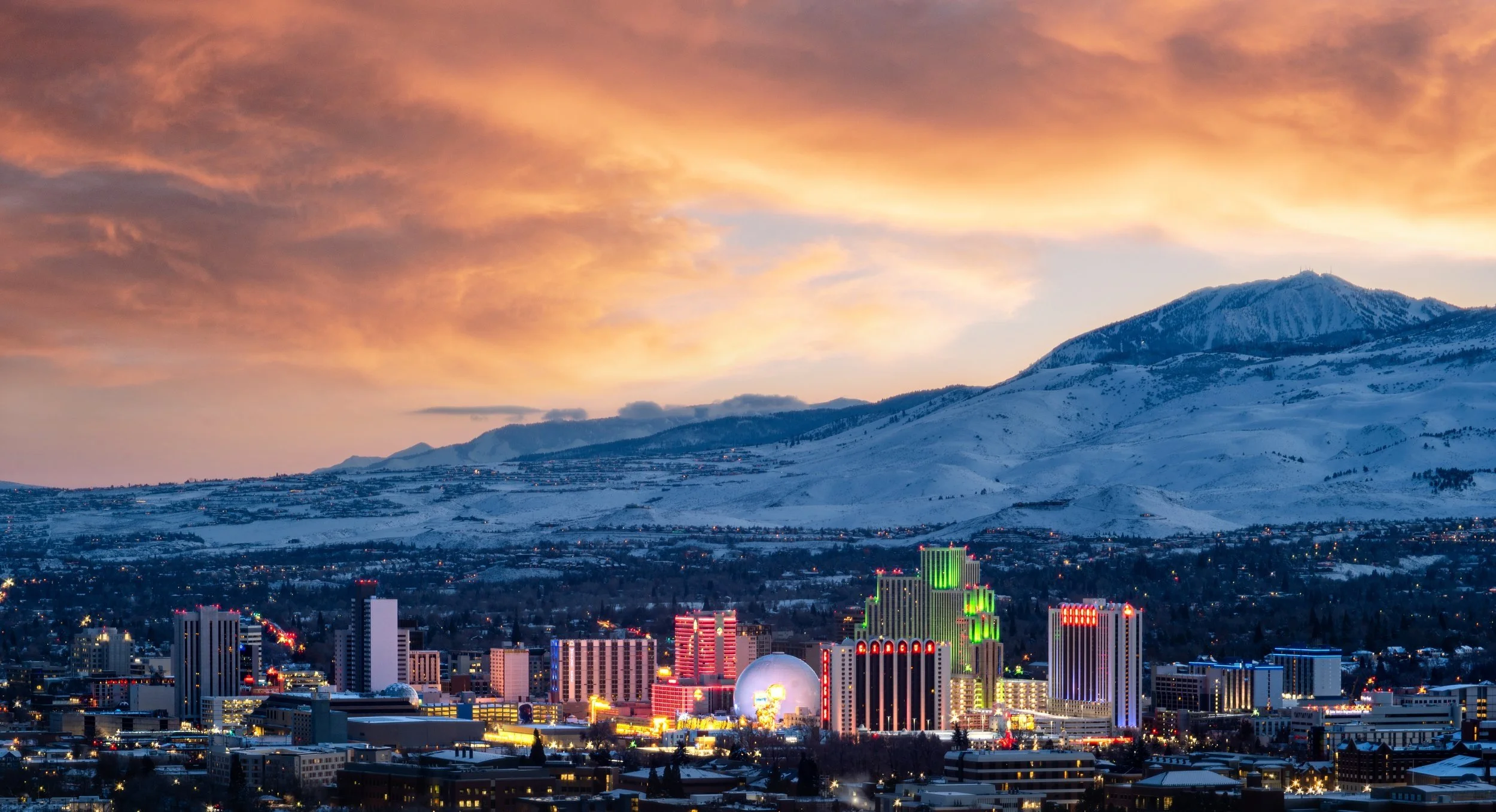 Chris Casaceli - Reno Skyline Snowy Sunset.jpg