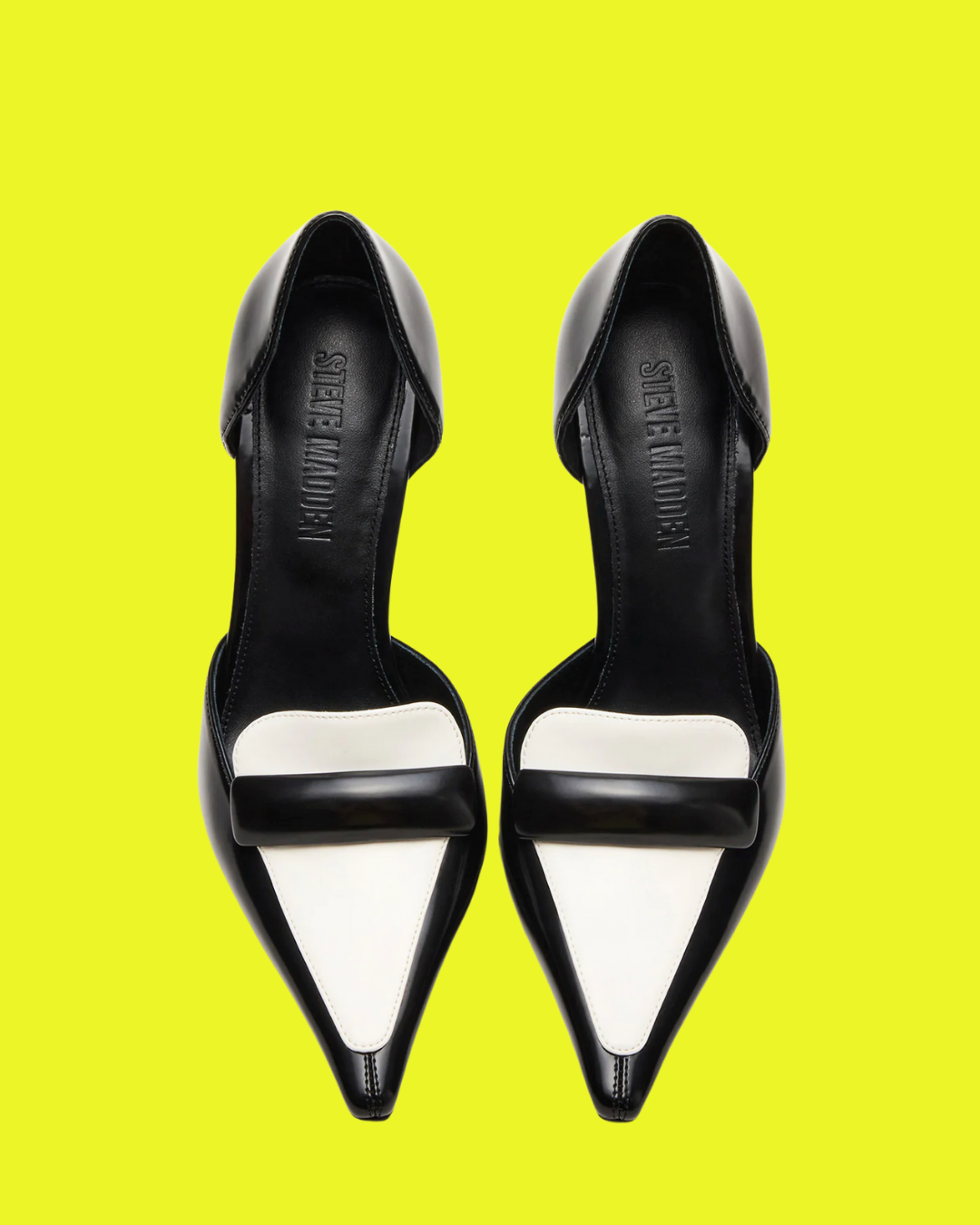 DELPHINI Black Women’s Pointed-Toe Stiletto Pump Heel by STEVE MADDEN