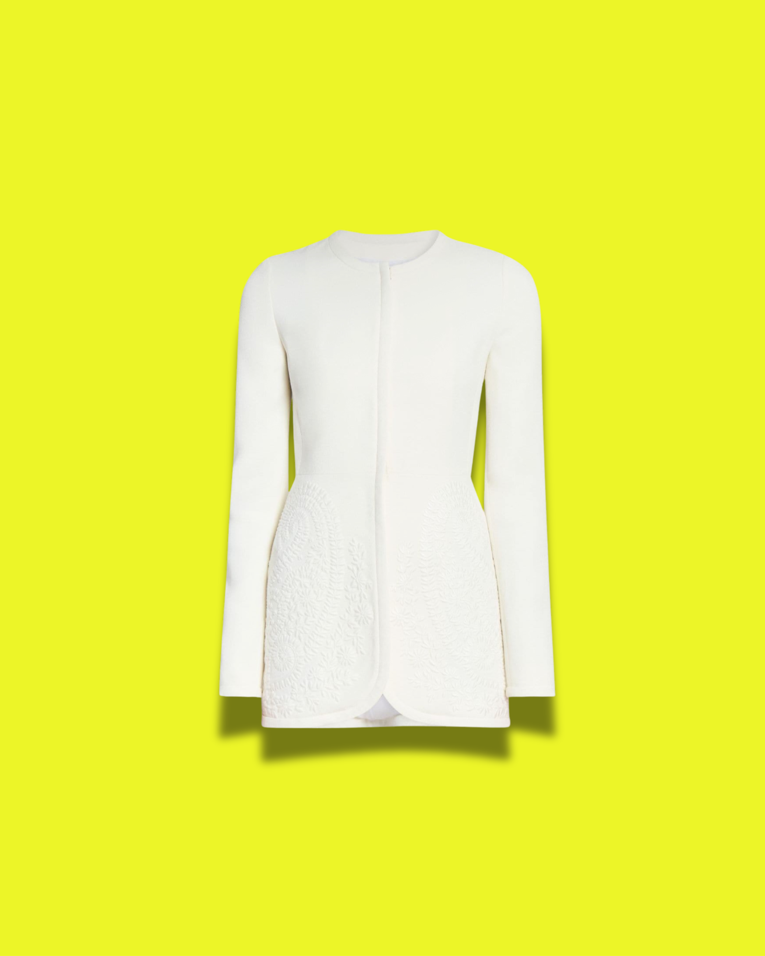 Vine Embossed Jacket by Giambattista Valli