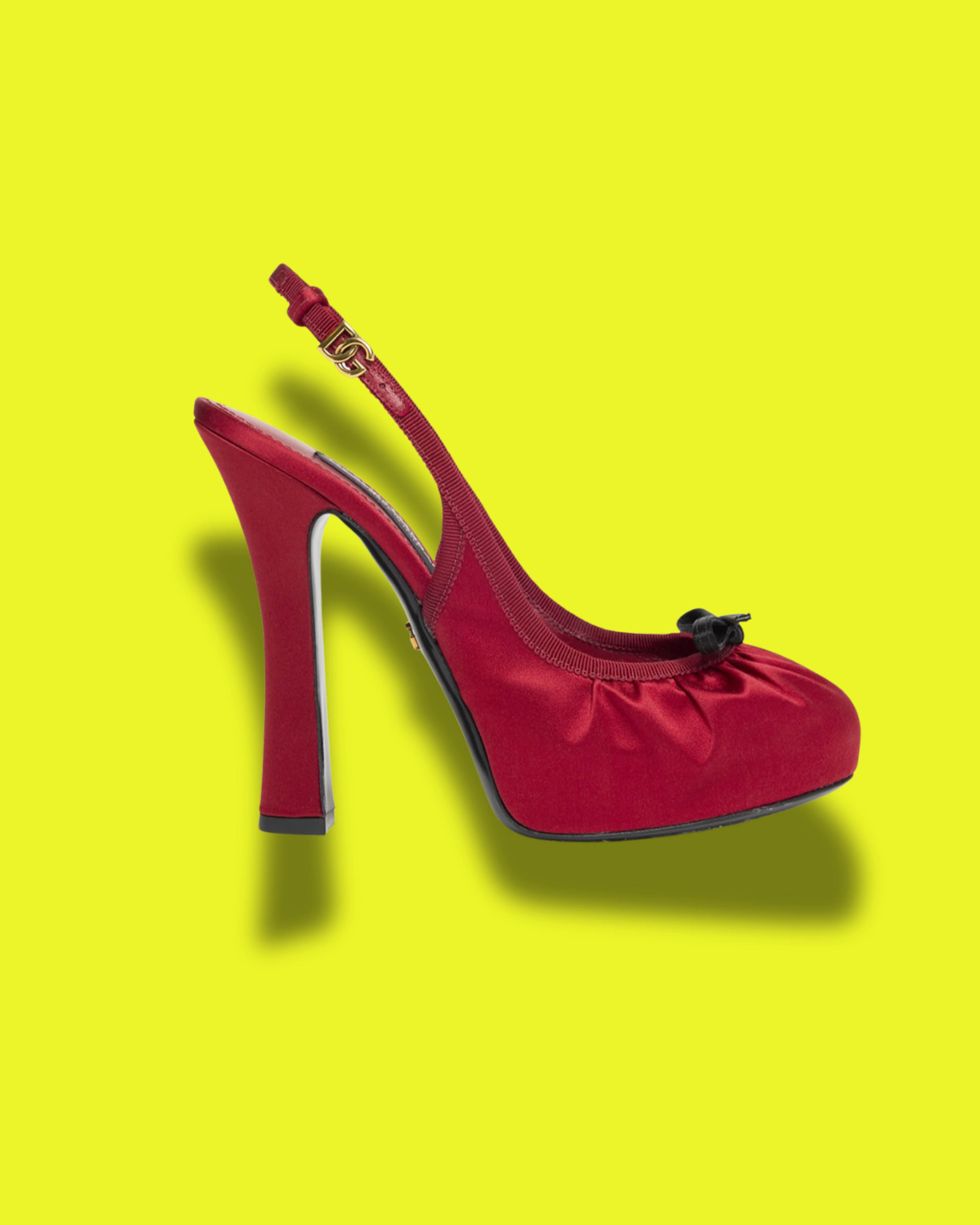 Satin Bow Slingback Ballerina Pumps by Dolce & Gabbana