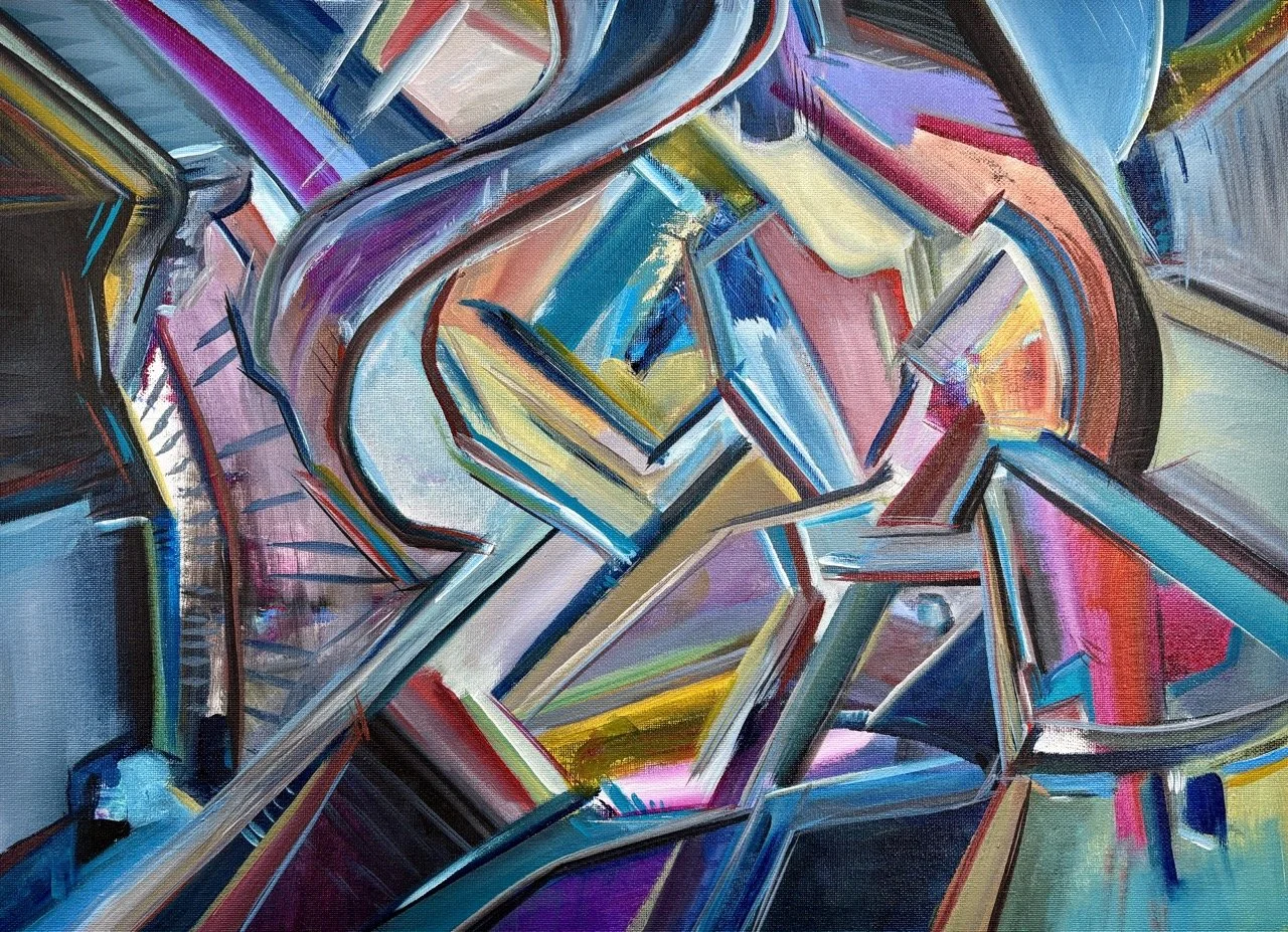 No Name #19 - Acrylic - 18x24" - 2024