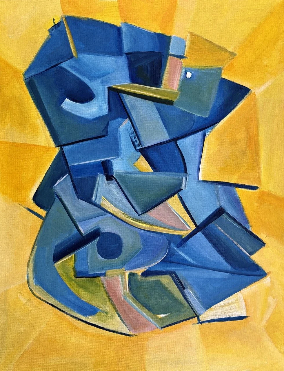 Suspended Abstraction (VVG) - Acrylic - 22x28" - 2025
