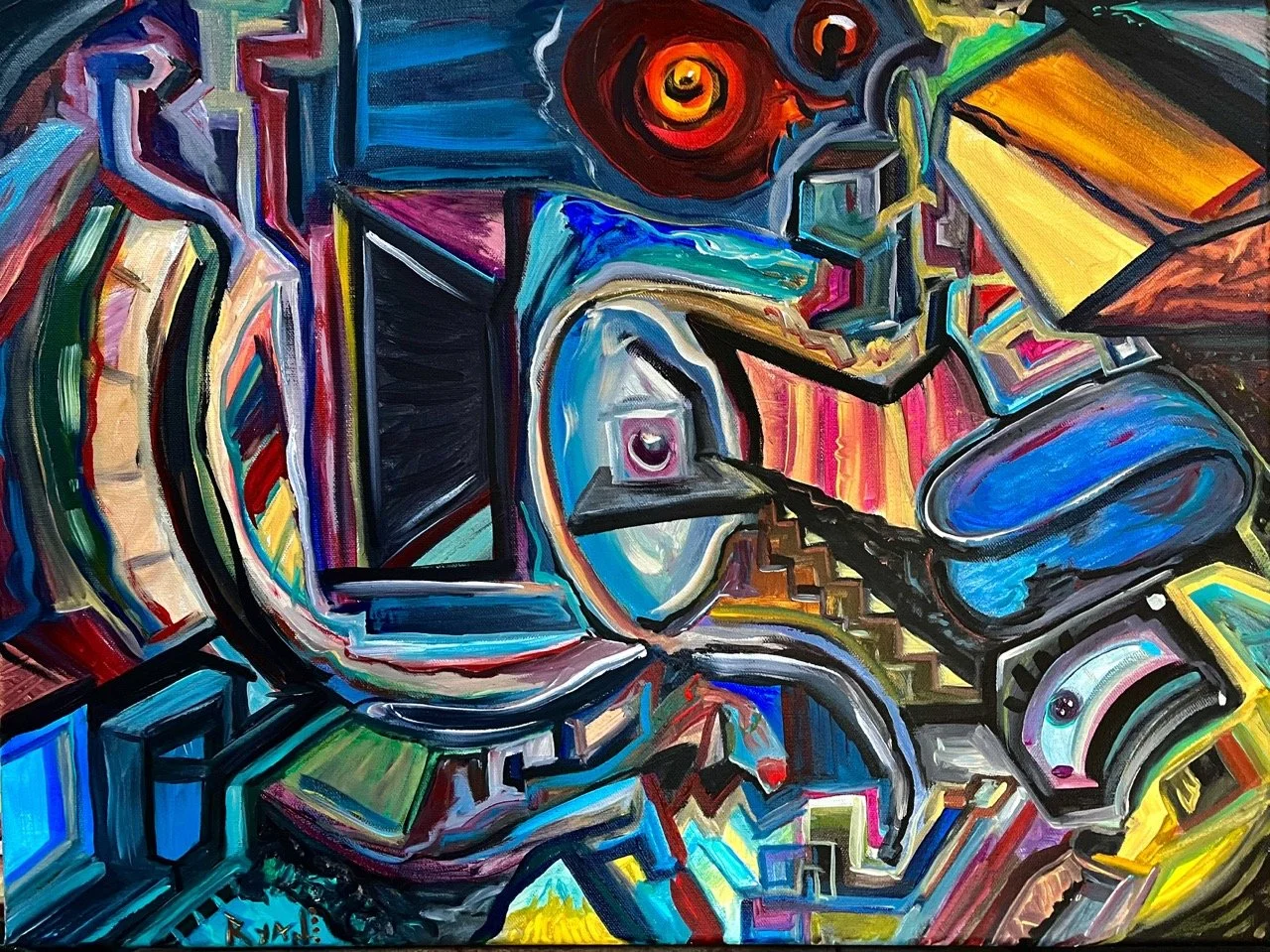 This Must Be The Place - Acrylic - 18x24" - 2023
