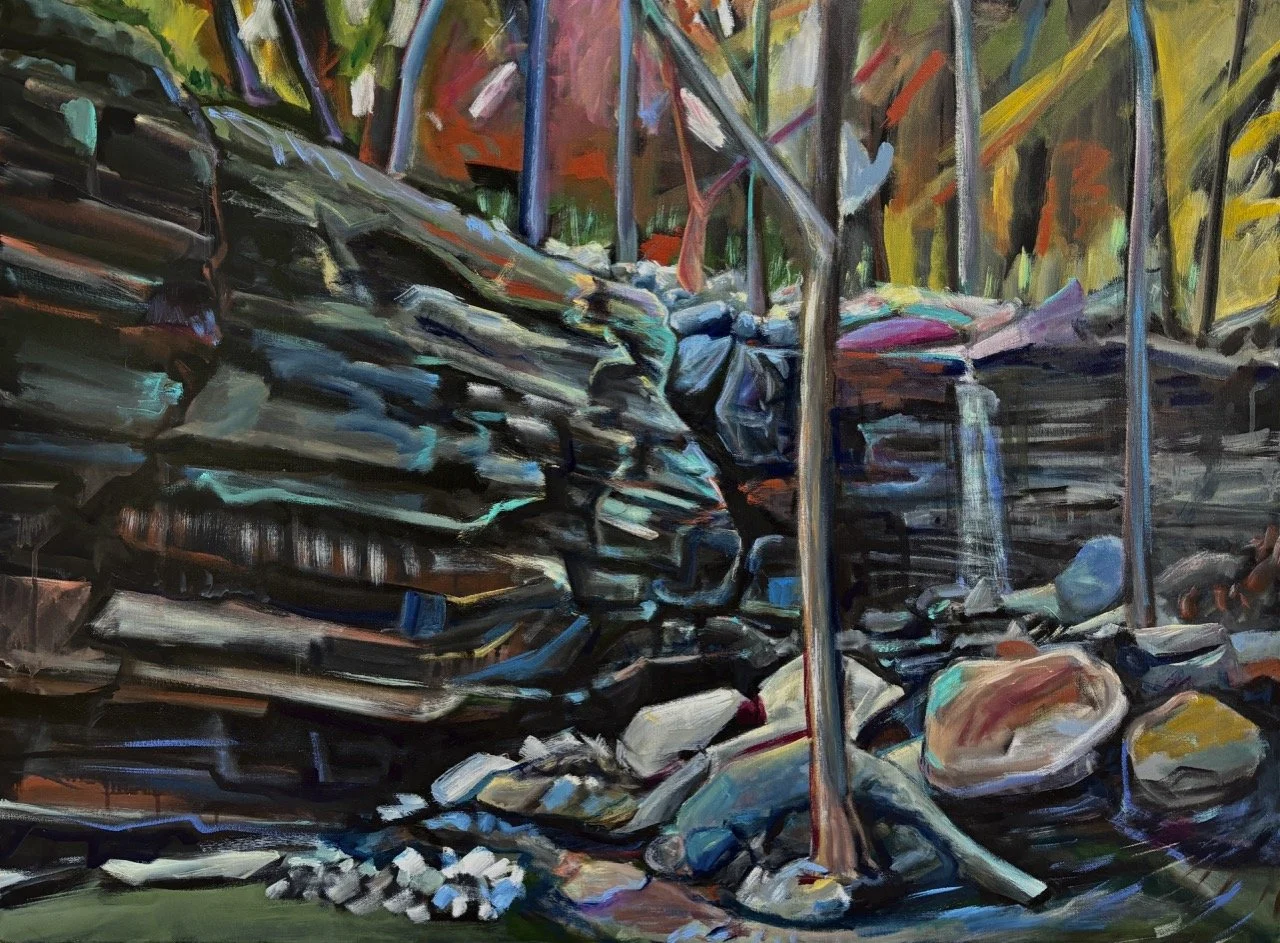 Ringing Rocks Falls - Acrylic - 30x40" - 2025