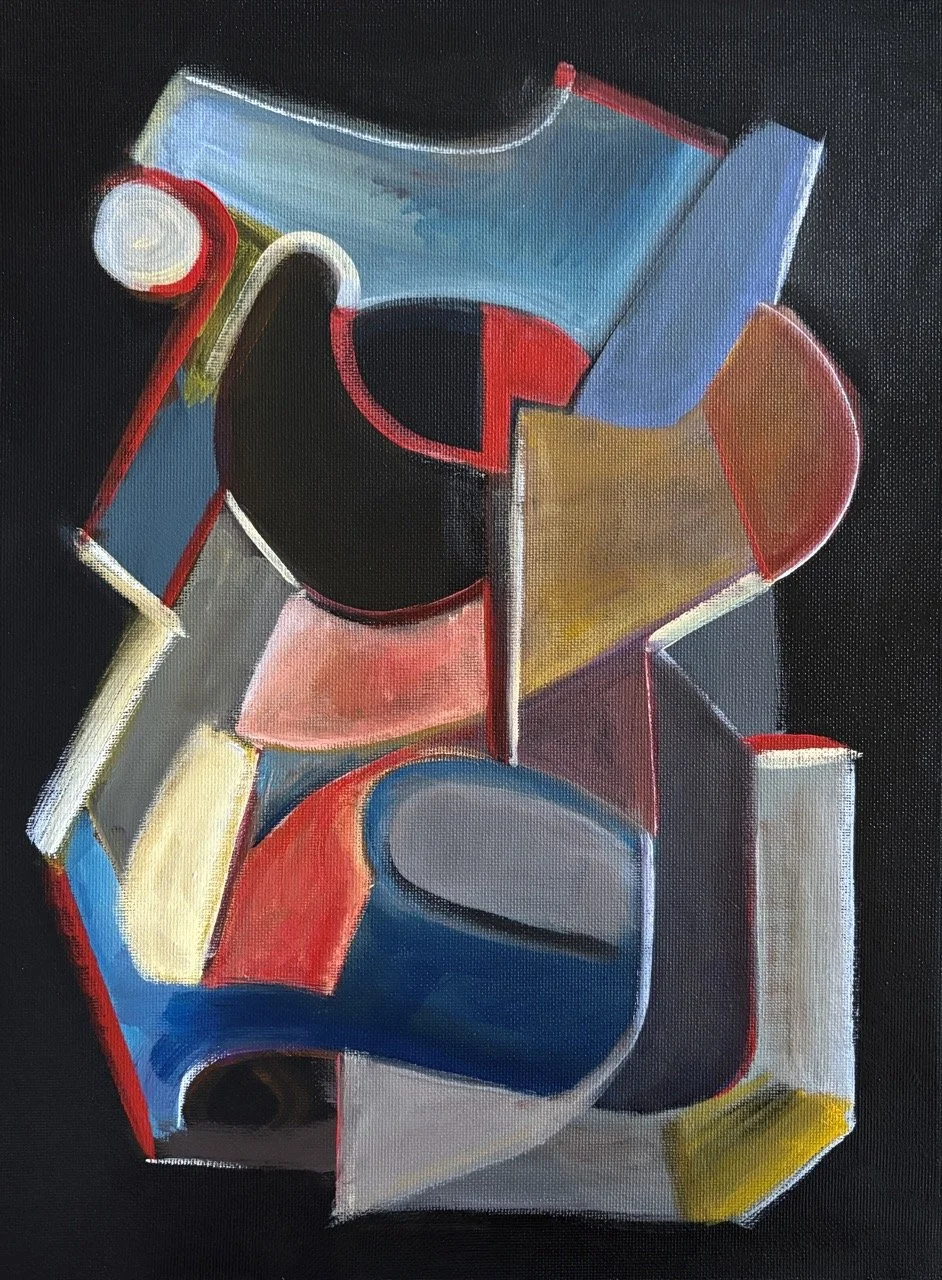 Suspended Abstraction #4 - Acrylic - 12x16" - 2024