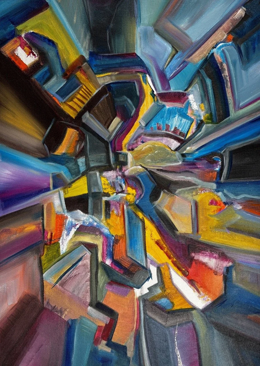 Combustion #6 - Acrylic - 18x24" - 2024