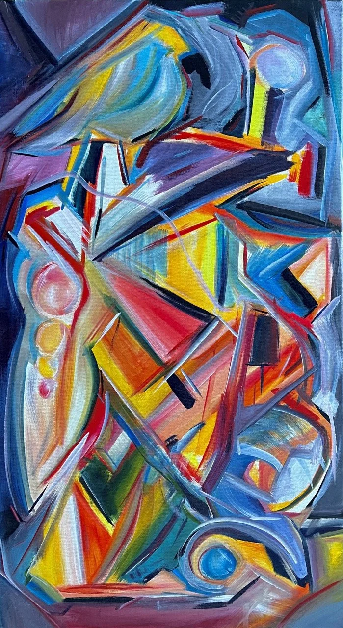 Abstract Neon Sign - Acrylic - 20x36" - 2024