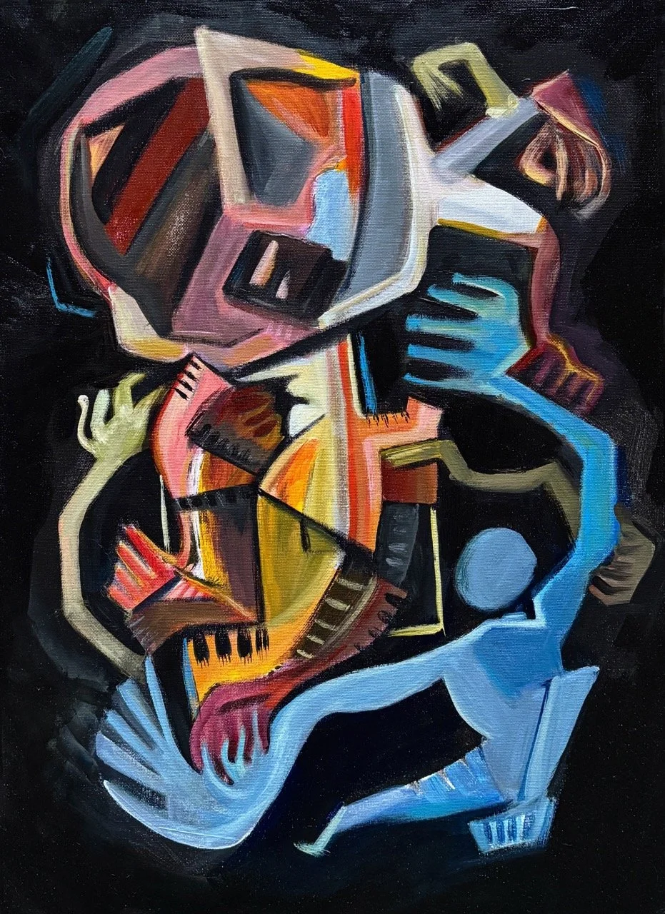 Keeping It Together #2 - Acrylic - 18x24" - 2024