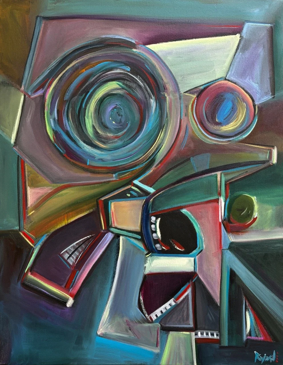 Panic - Acrylic - 22x28" - 2024