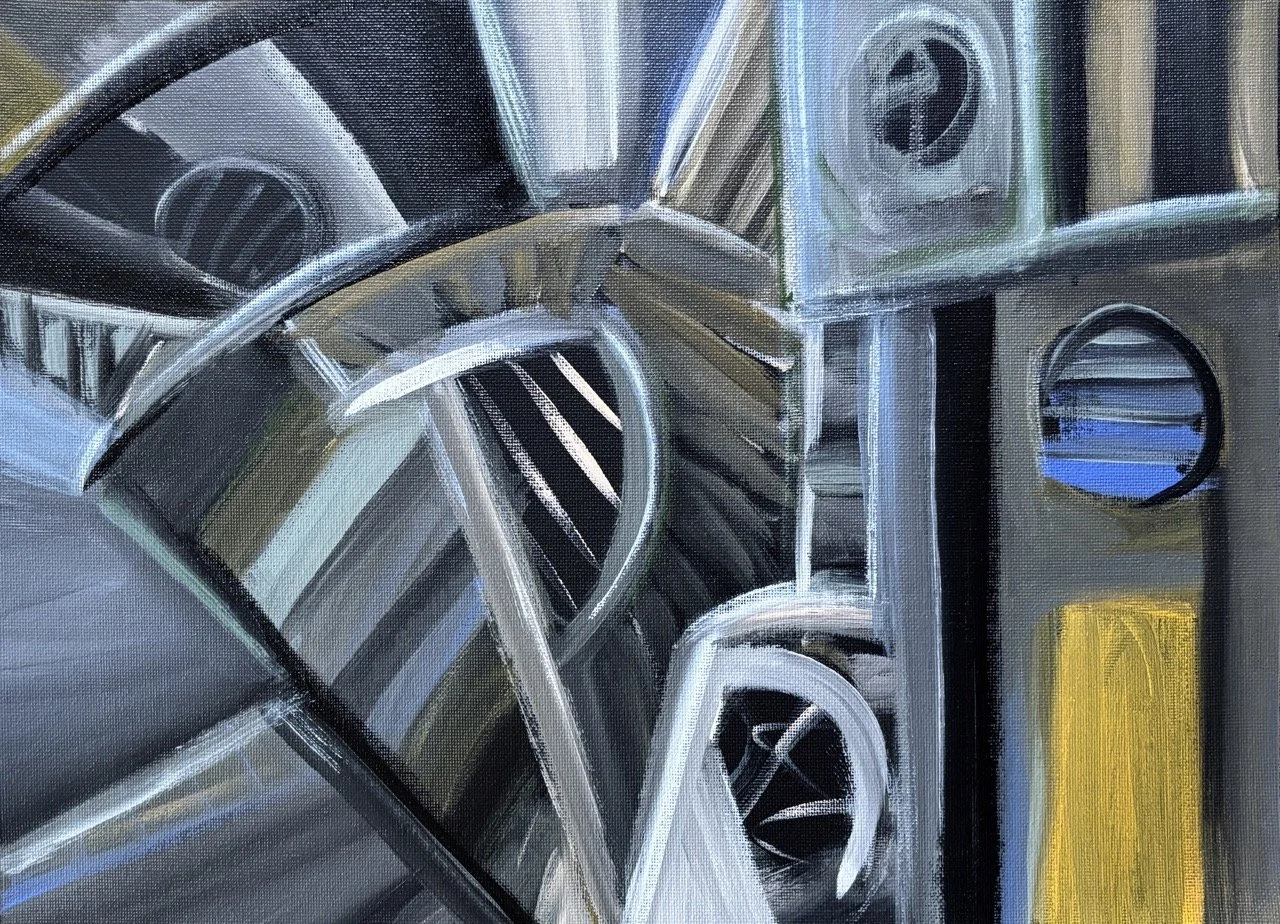 The Means of Production (Study) - Acrylic - 12x16" - 2025