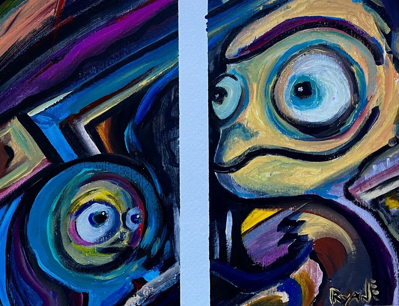 Who Am I? - Acrylic on Paper - 11x14" - 2023