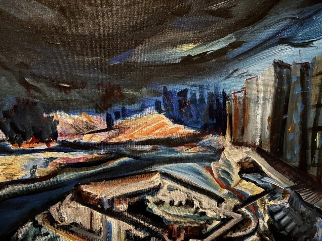 Abstract Landscape #3 - Acrylic - 18x24" - 2025