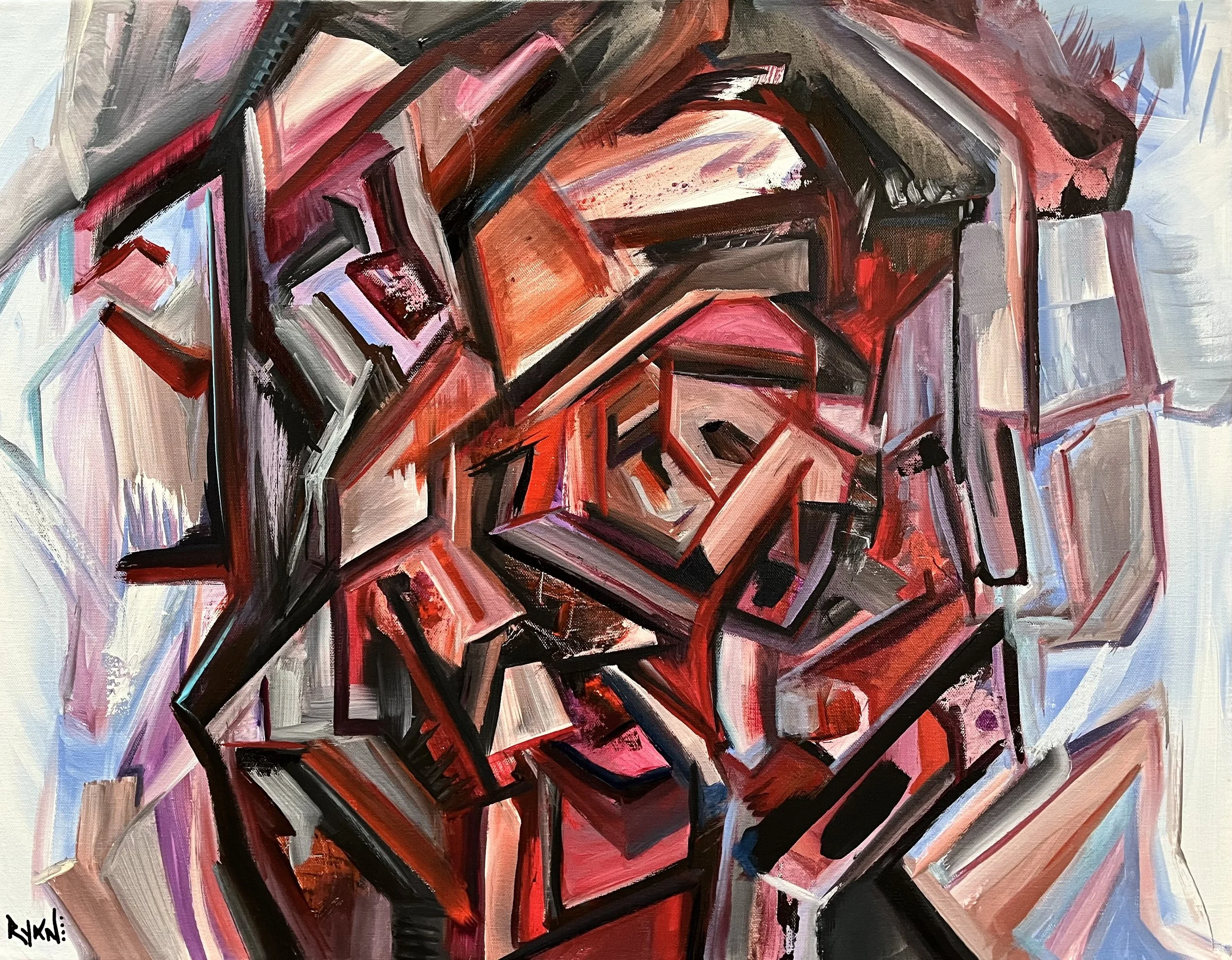 The Fog of War - Acrylic - 22x28" - 2024