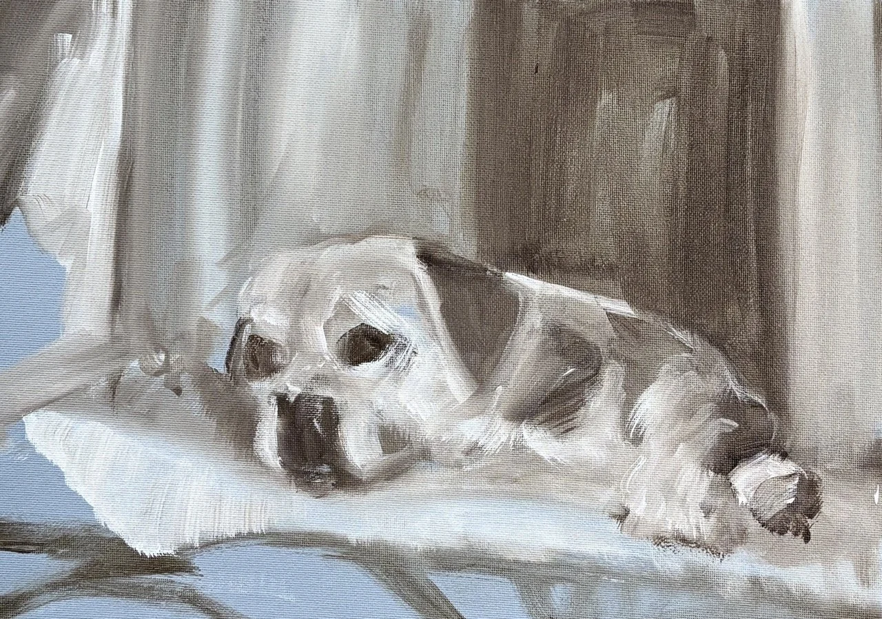 Lucy #3 - Acrylic - 12x16" - 2024
