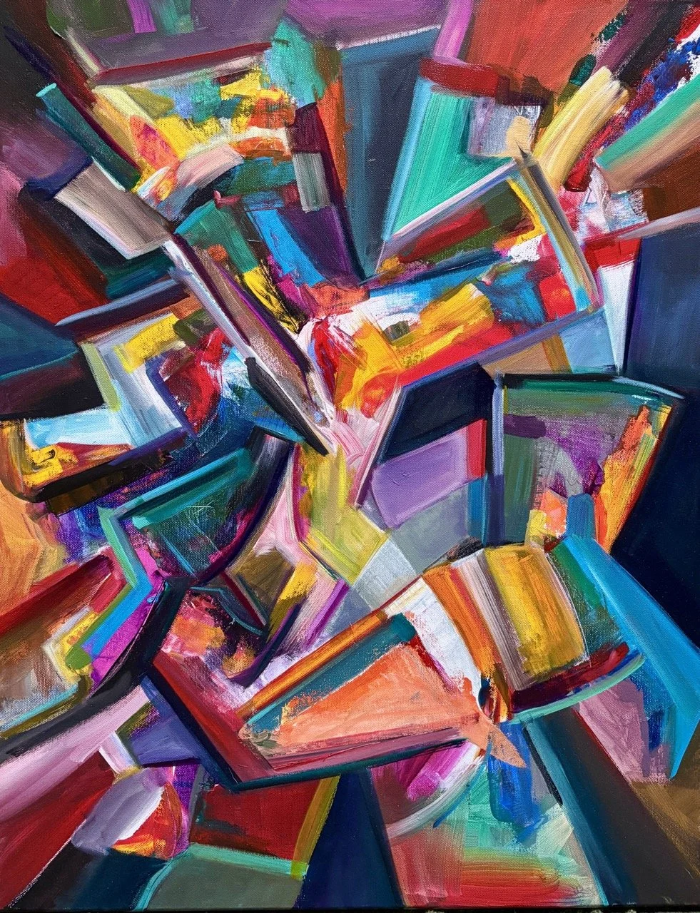 On Fire - Acrylic - 22x28" - 2025