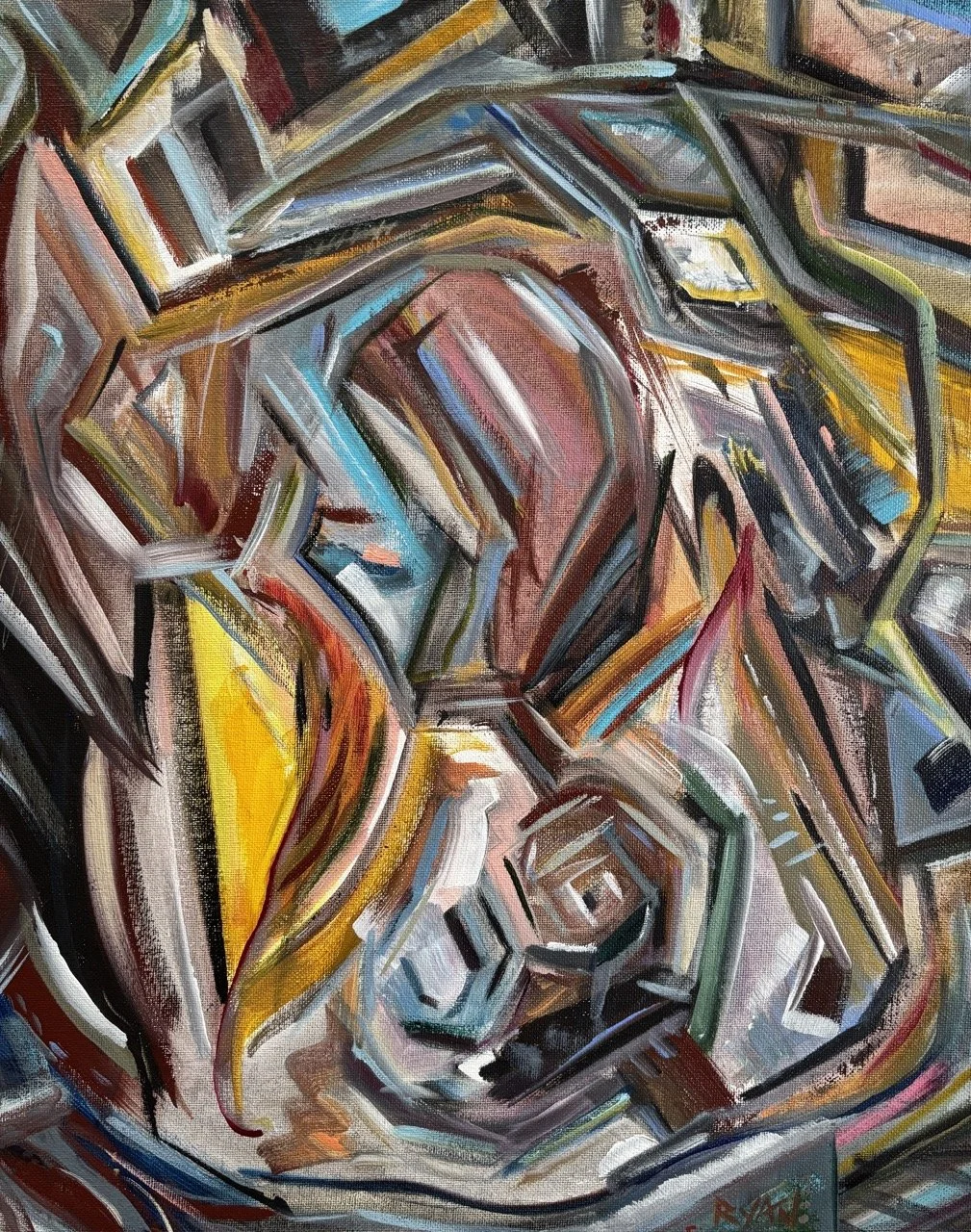 Energy (Diptych - Part One) - Acrylic - 18x24" - 2024