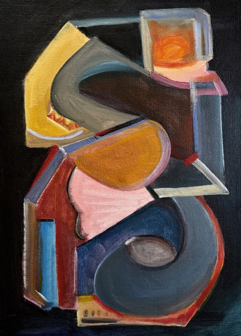 Suspended Abstraction #3 - Acrylic - 12x16" - 2024