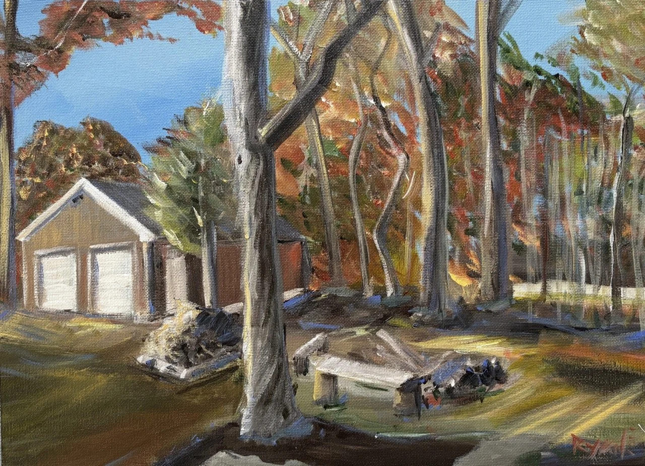 Yard Study (Plein Air) - Acrylic - 12x16" - 2024