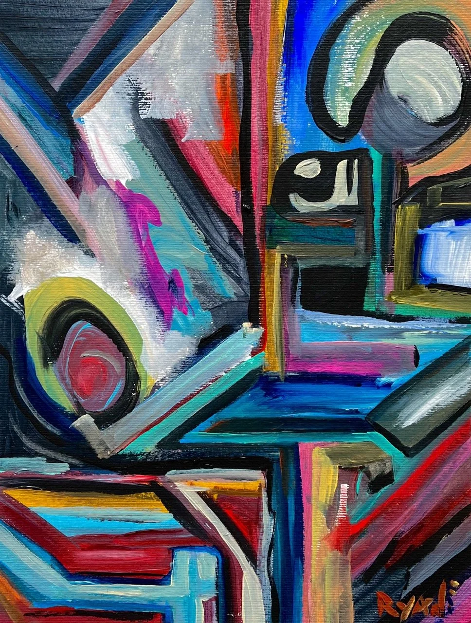 No Name #2 - Acrylic on Paper - 12x16" - 2023