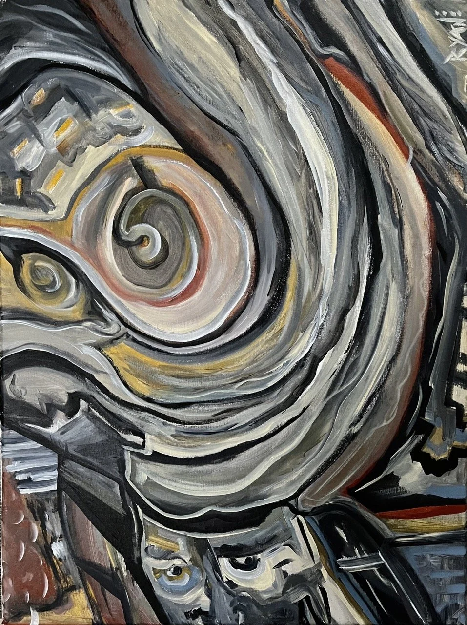 The Sharing of Wisdom - Acrylic - 18x24" - 2023