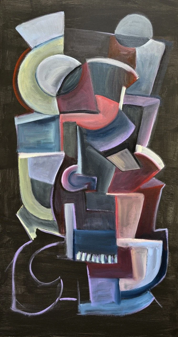 Suspended Abstraction #2 - Acrylic - 20x36" - 2024