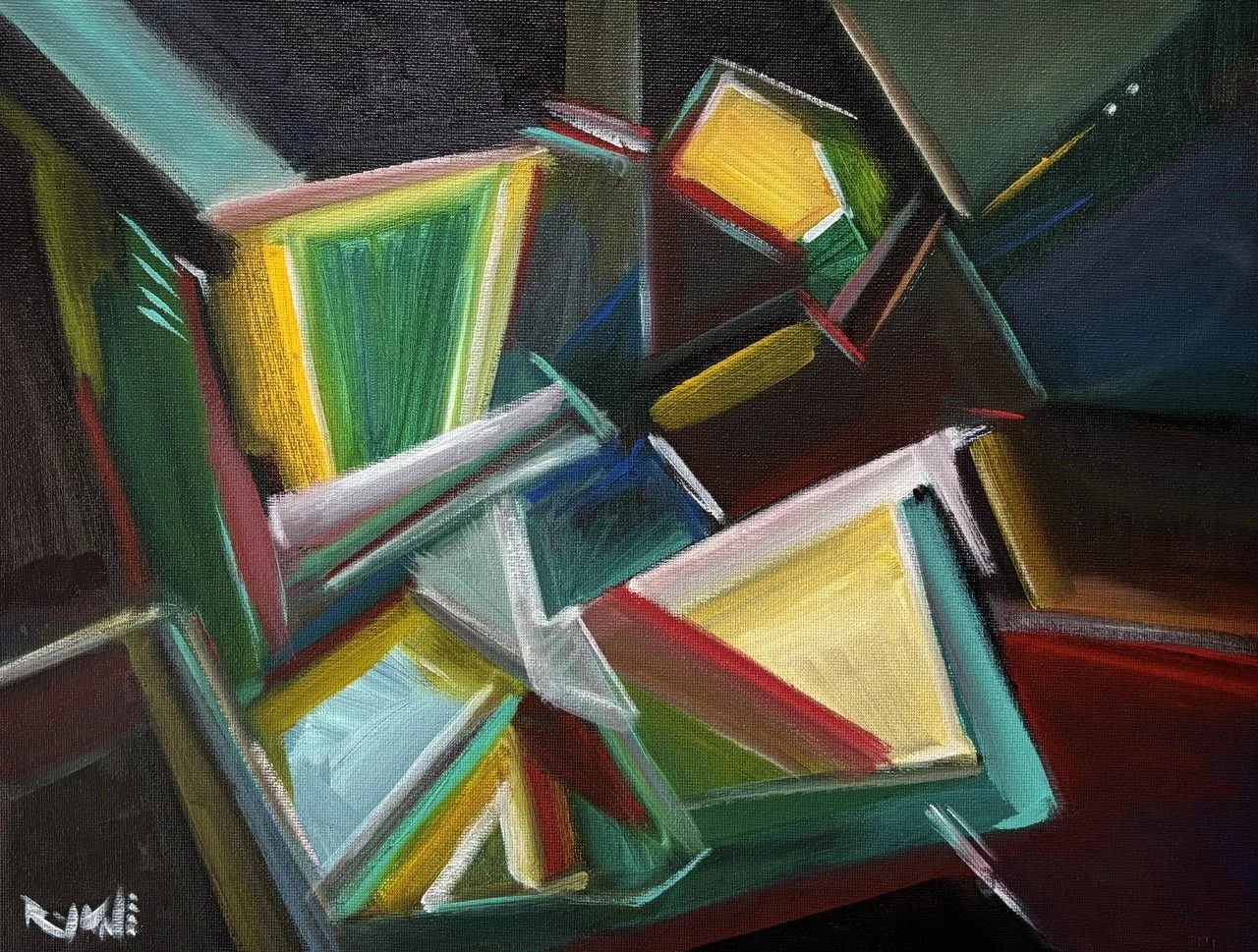 MDA #7 - Neon Lights - Acrylic on Canvas - 16x20" - 2024