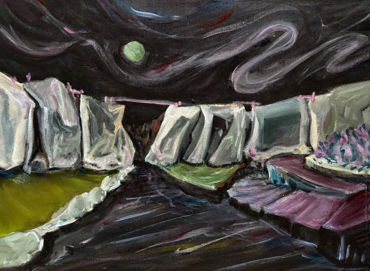 The Wall #2 (Dreamscape) - Acrylic - 18x24" - 2025
