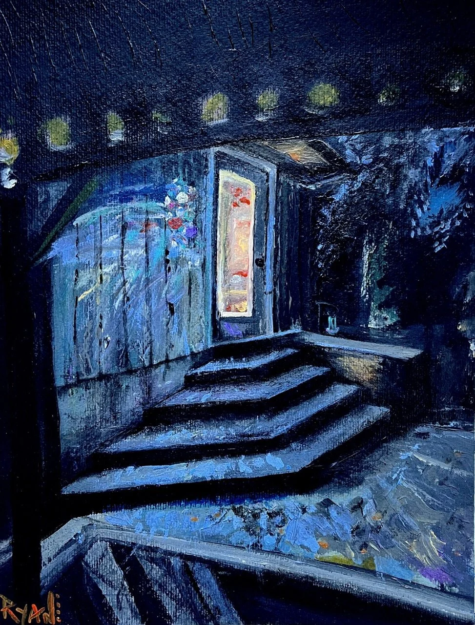 Nightcap - Acrylic on Paper - 11x14" - 2023