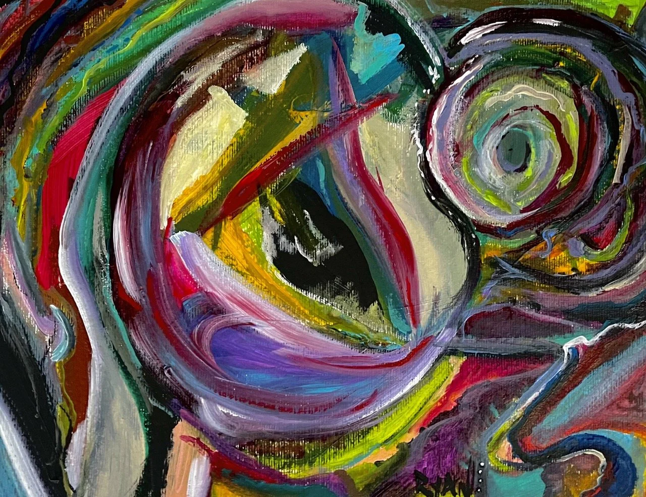 An Observation - Acrylic on Paper - 11x14" - 2023
