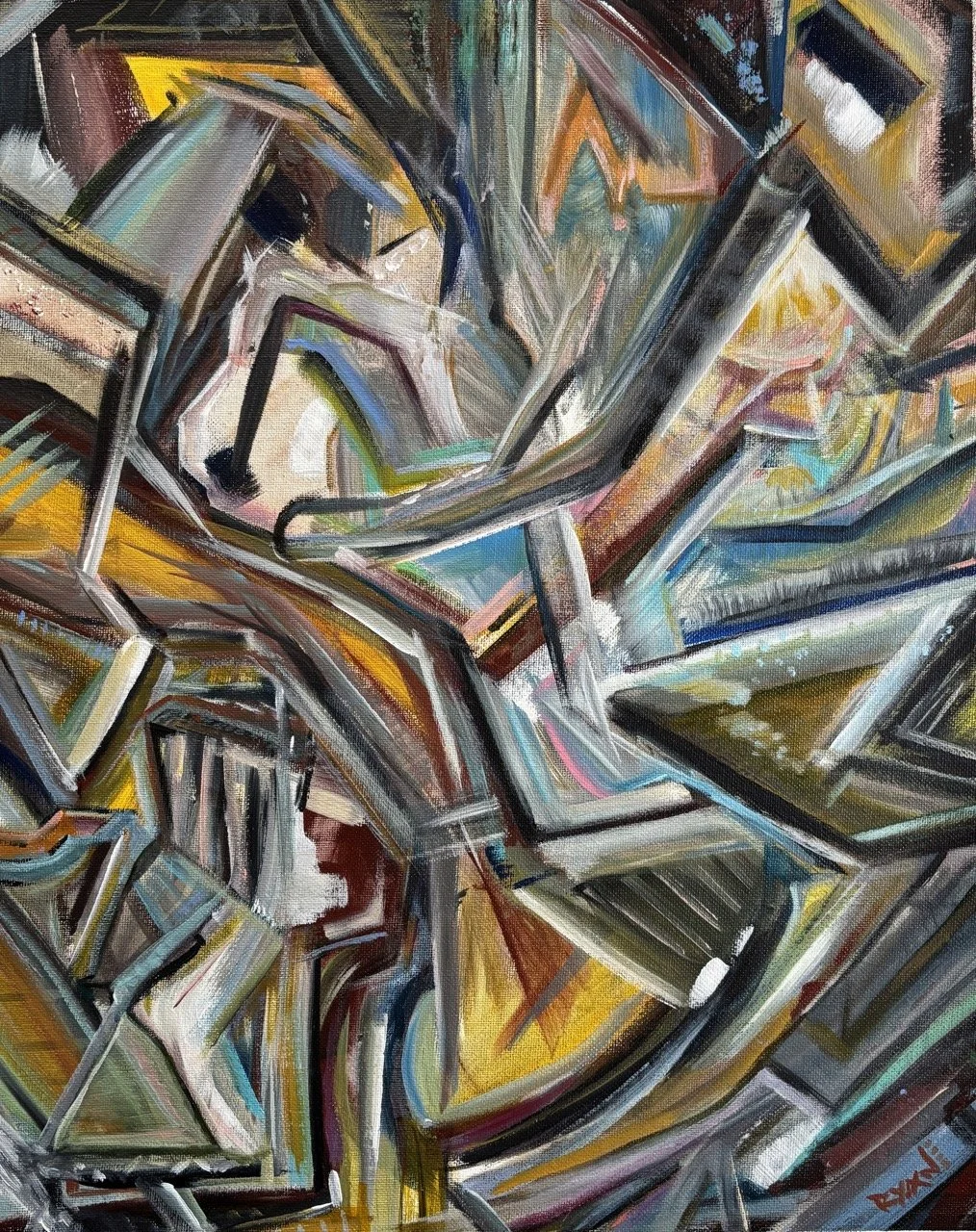 Energy (Diptych - Part Two) - Acrylic - 18x24" - 2024