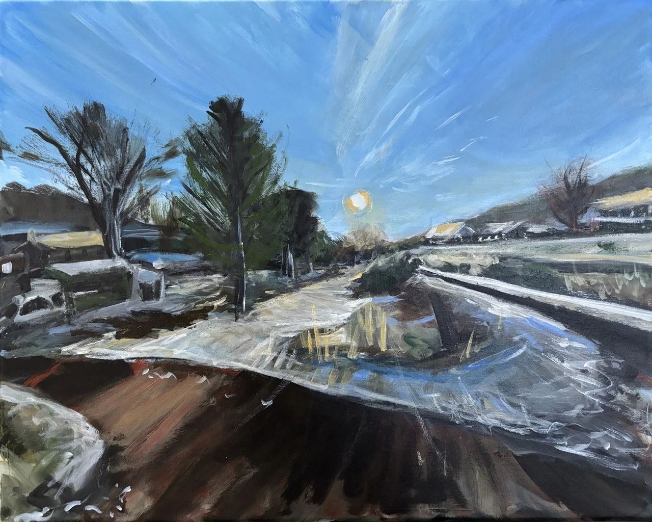 Frosty Winter Morning - Acrylic - 16x20" - 2025