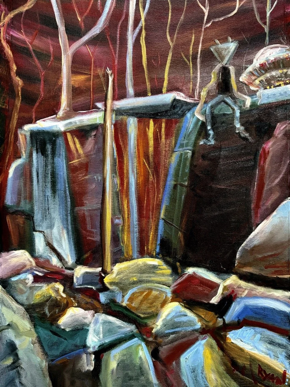 Before I Leave This Planet - Acrylic - 18x24" - 2024