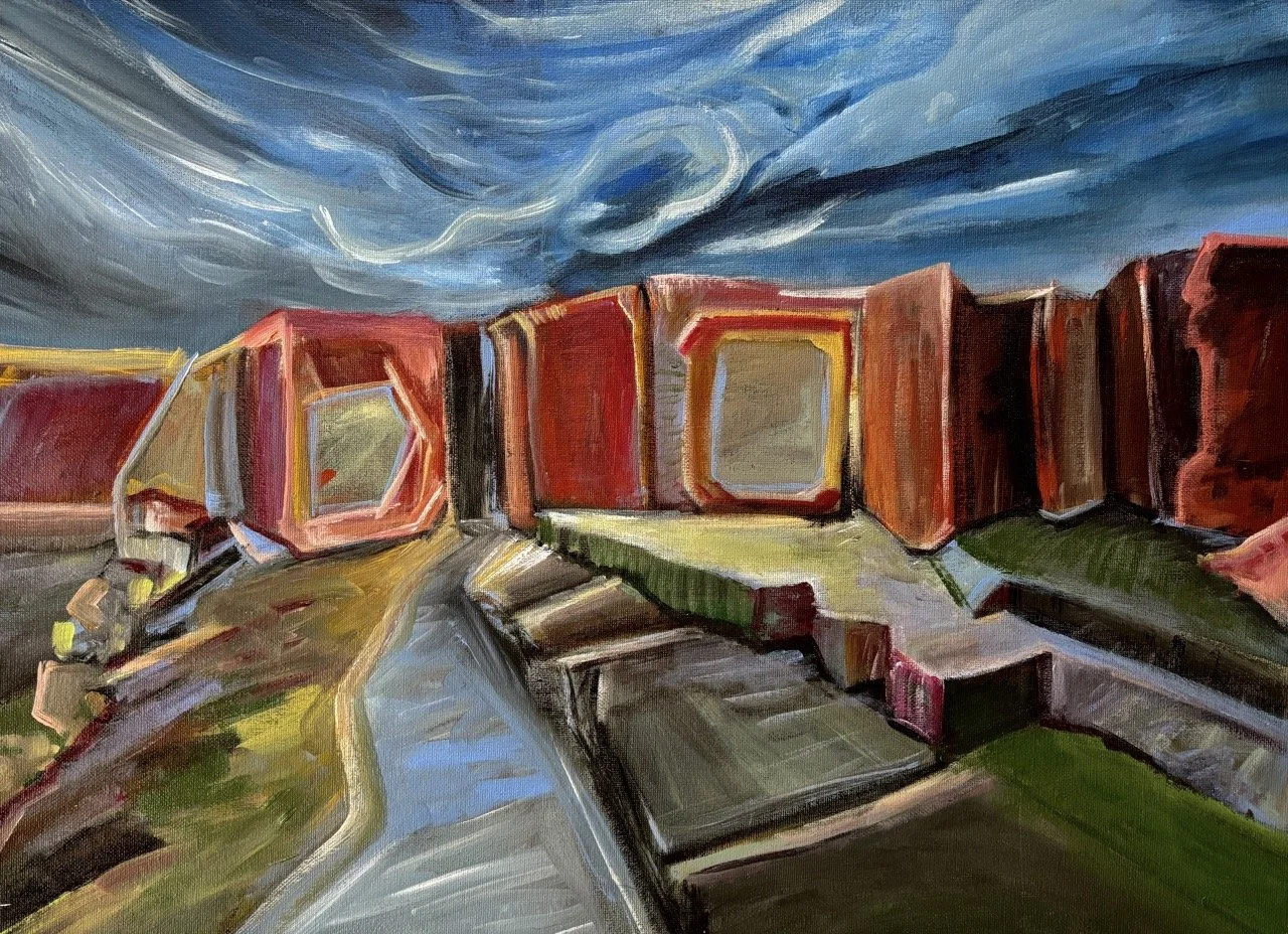The Wall #1 (Dreamscape) - Acrylic - 18x24" - 2025