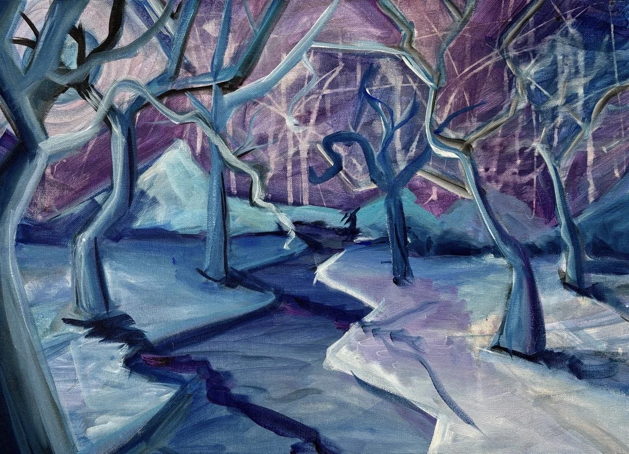 Winter Dreamscape - Acrylic - 18x24" - 2025