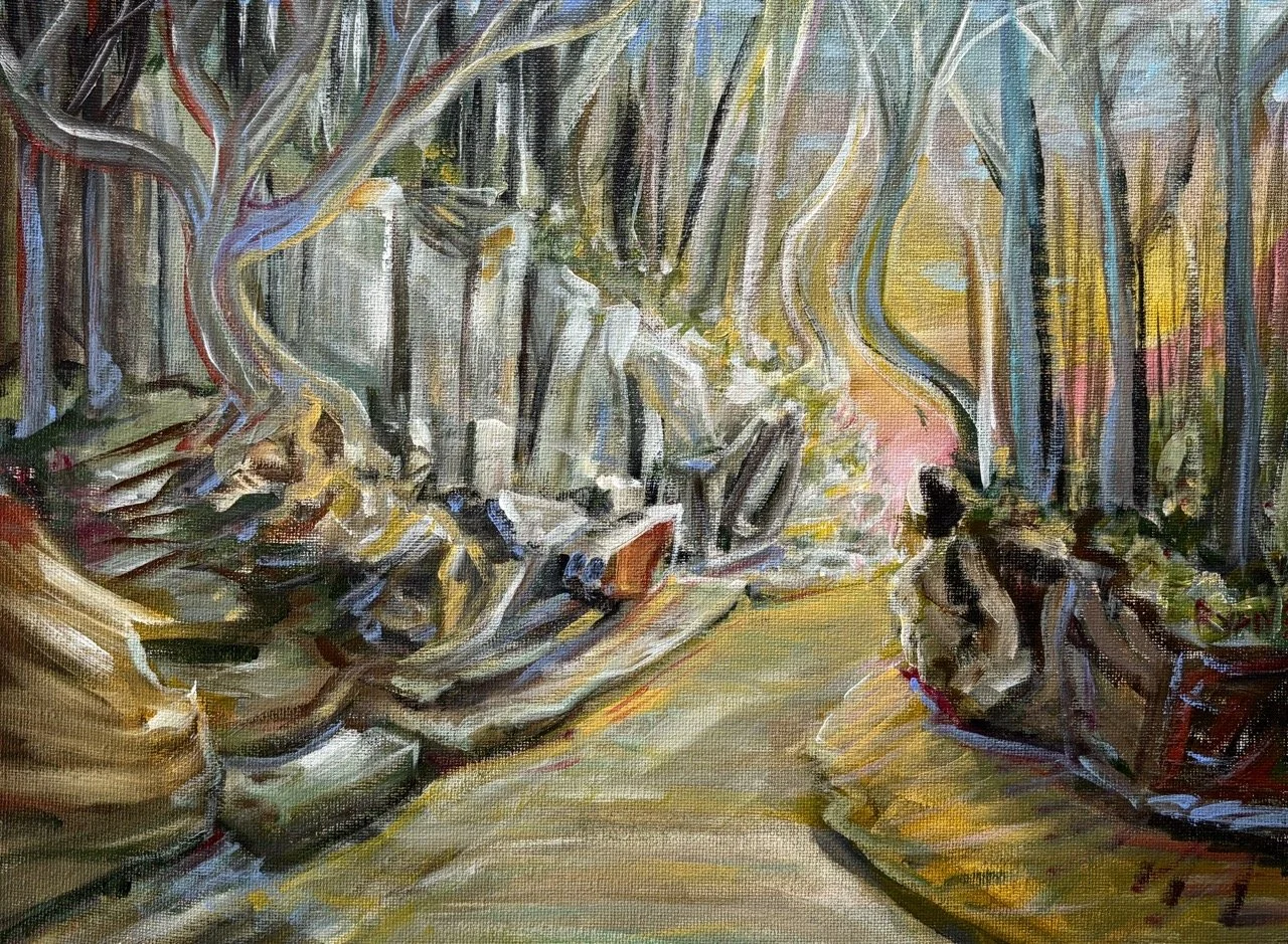 Enchanted Forest #2 (Dreamscape) - Acrylic - 16x20" - 2024